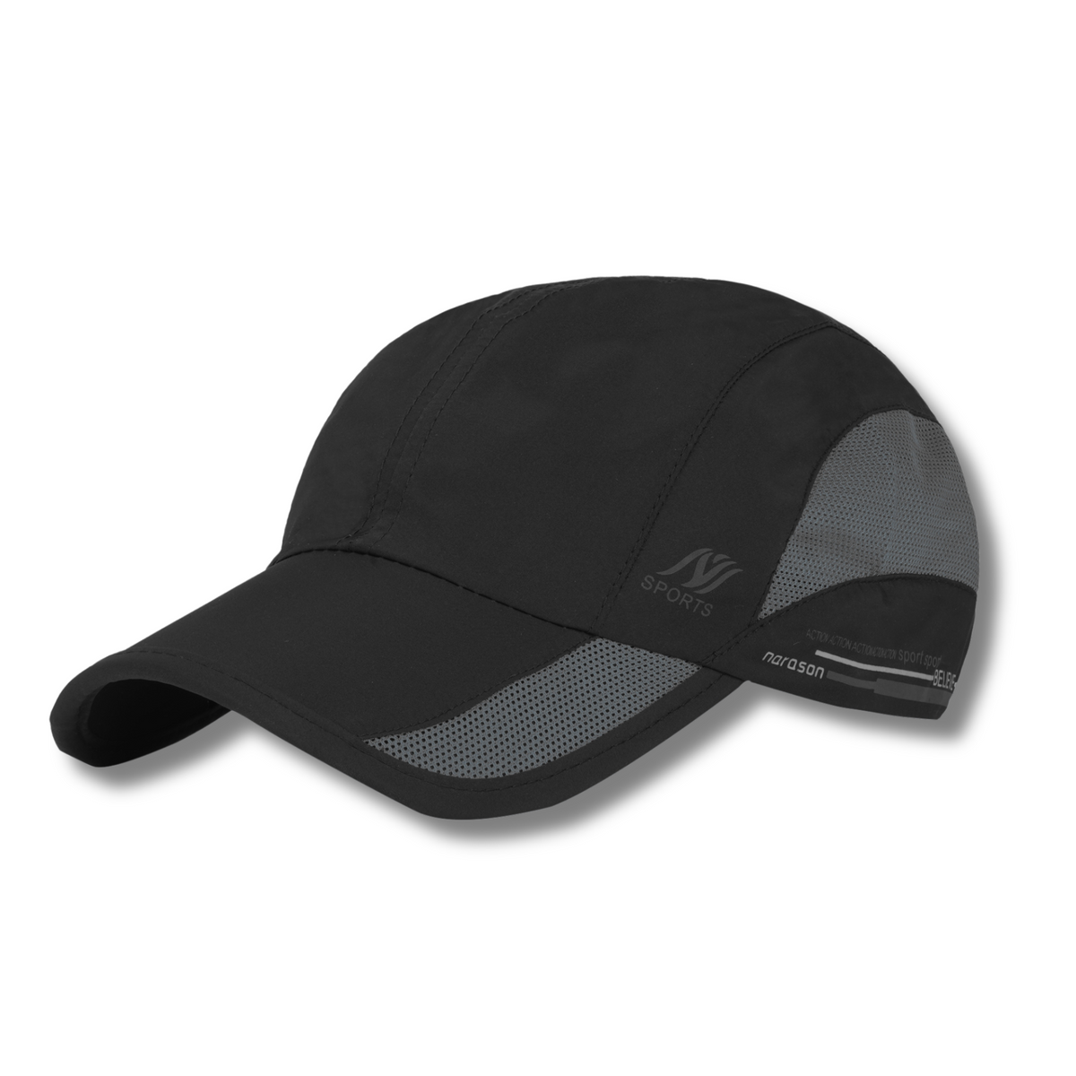 OVY Initial Cap(black) Quick Dry Baseball Cap Hat Topi for Men