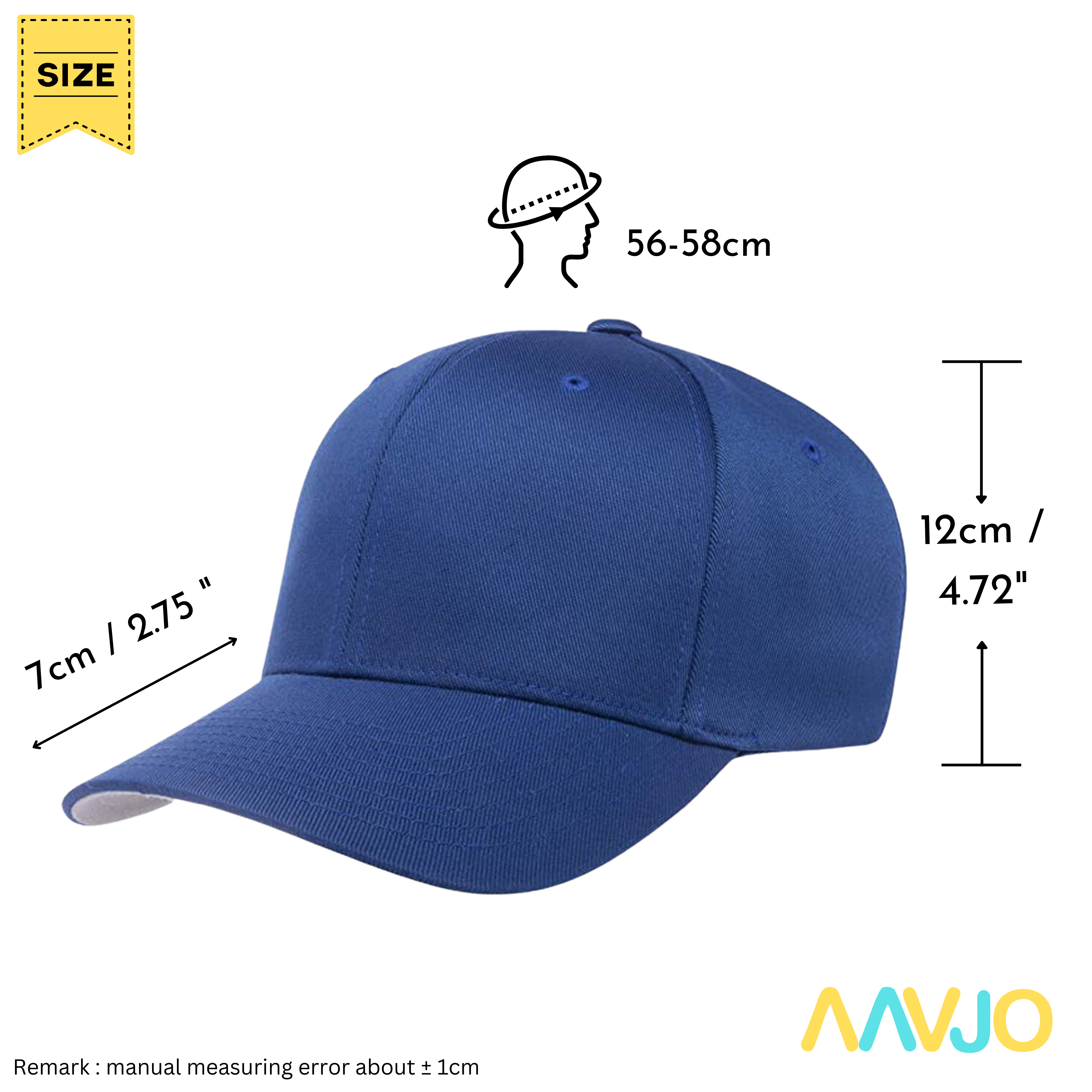 Unisex Stretchable Back Side Closed Cap for Men Man