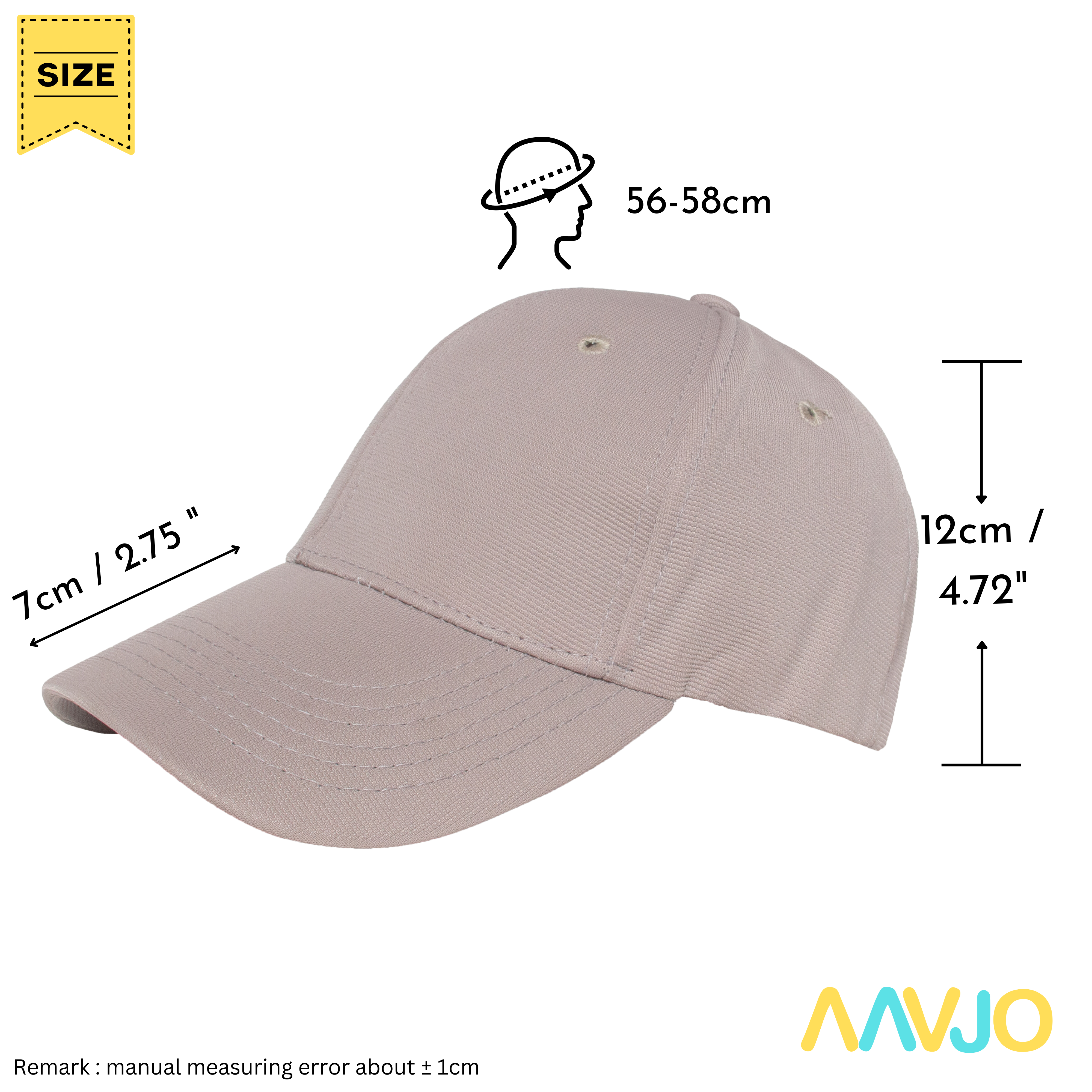 Unisex Stretchable Back Side Closed Cap for Men Man