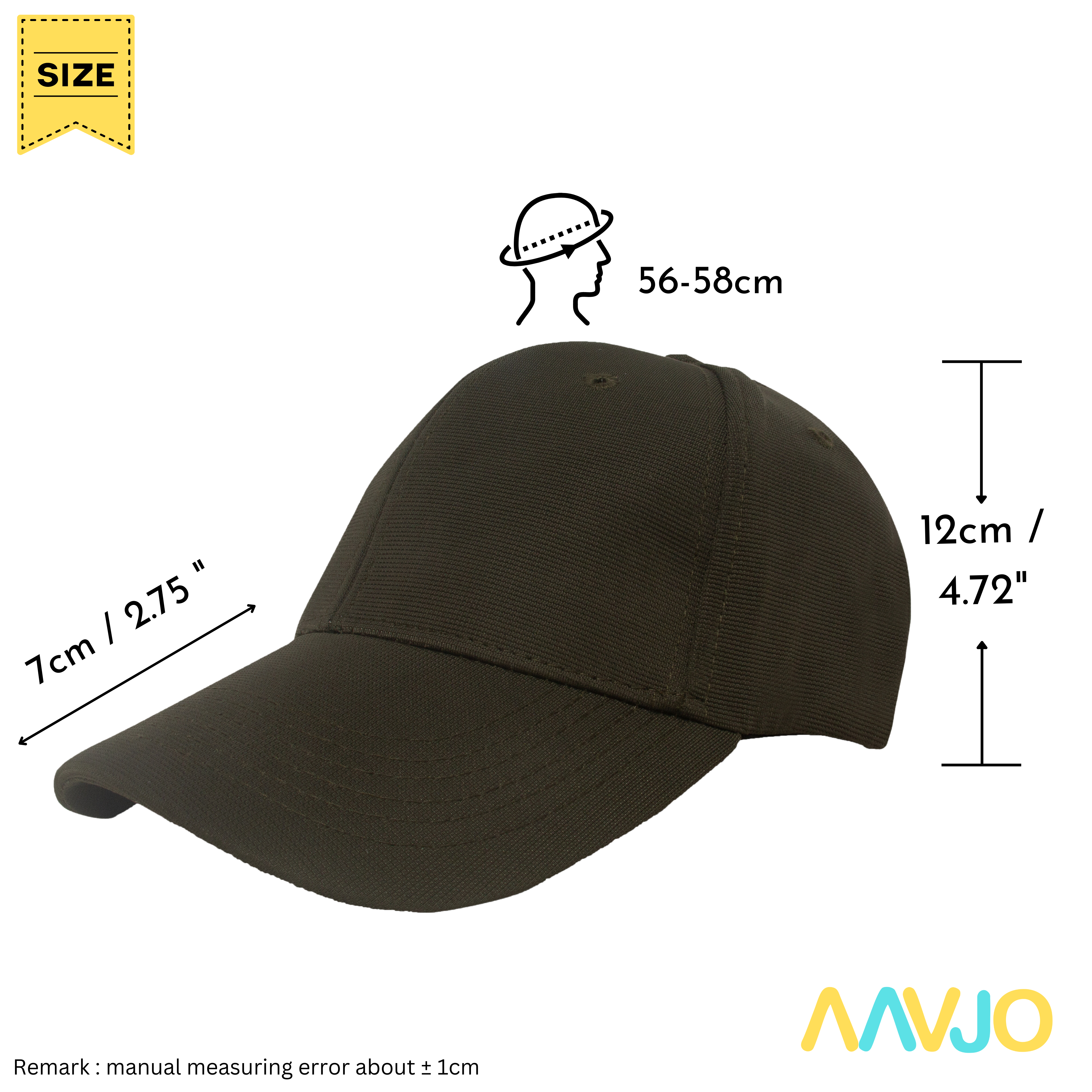 Unisex Stretchable Back Side Closed Cap for Men Man