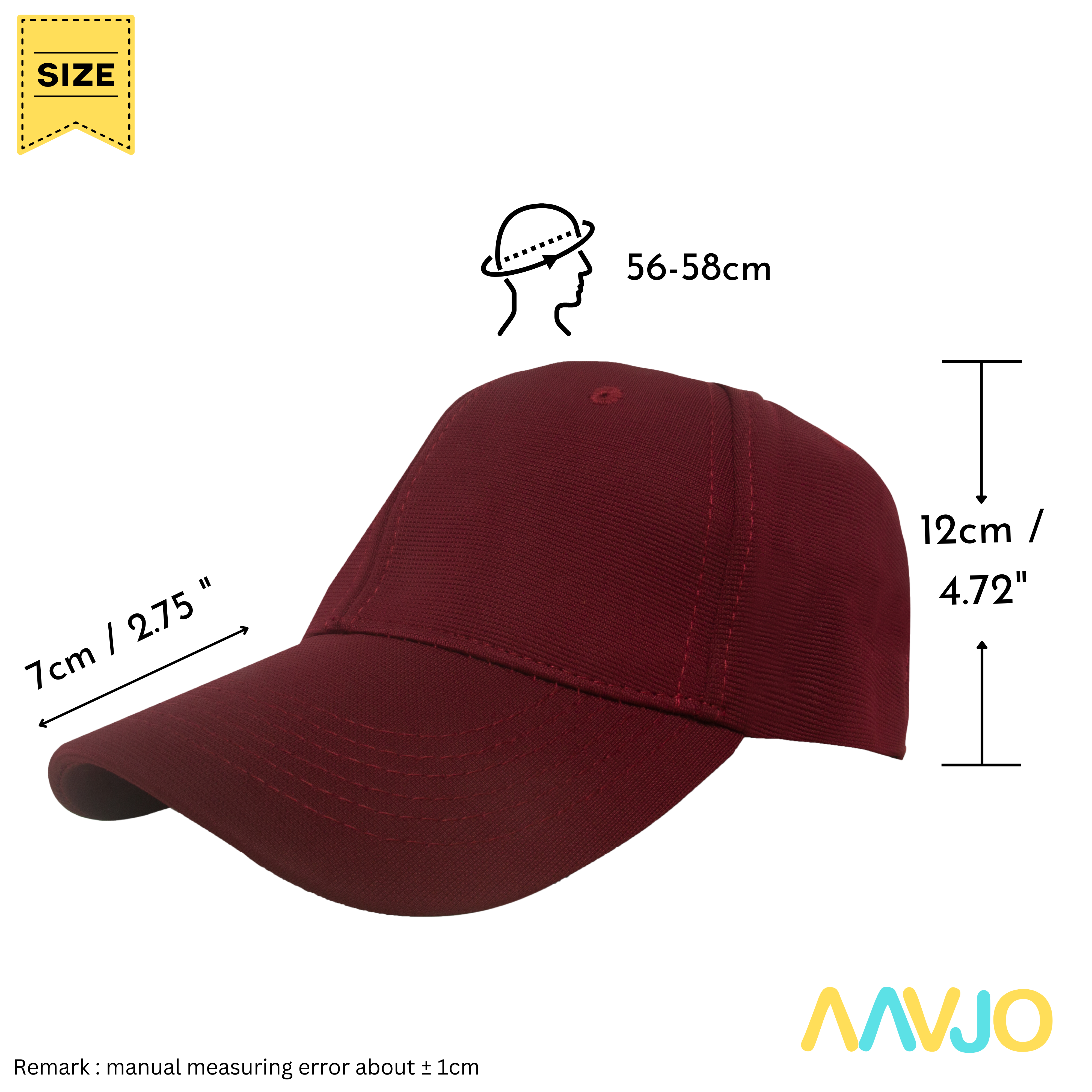 Unisex Stretchable Back Side Closed Cap for Men Man