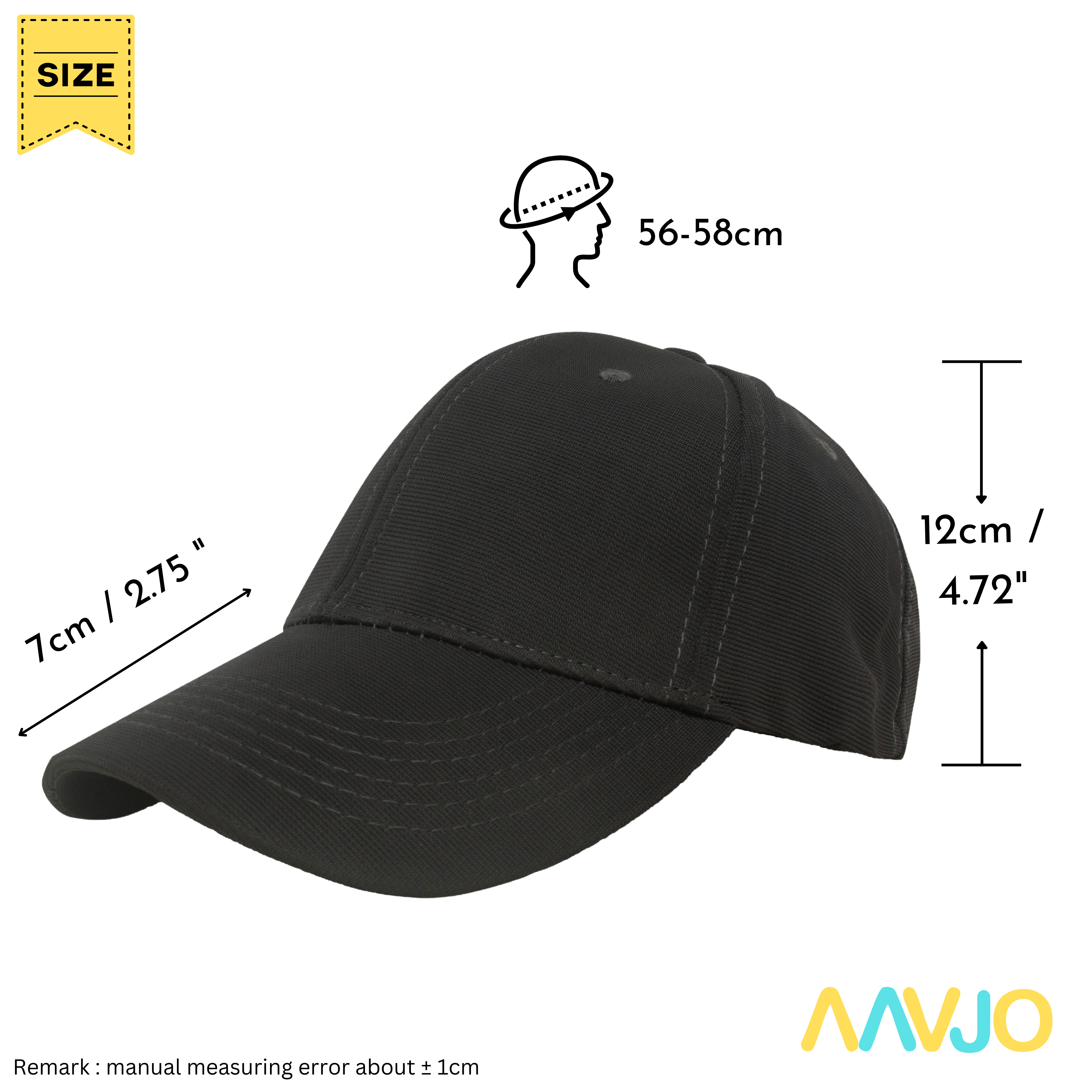 Unisex Stretchable Back Side Closed Cap for Men Man