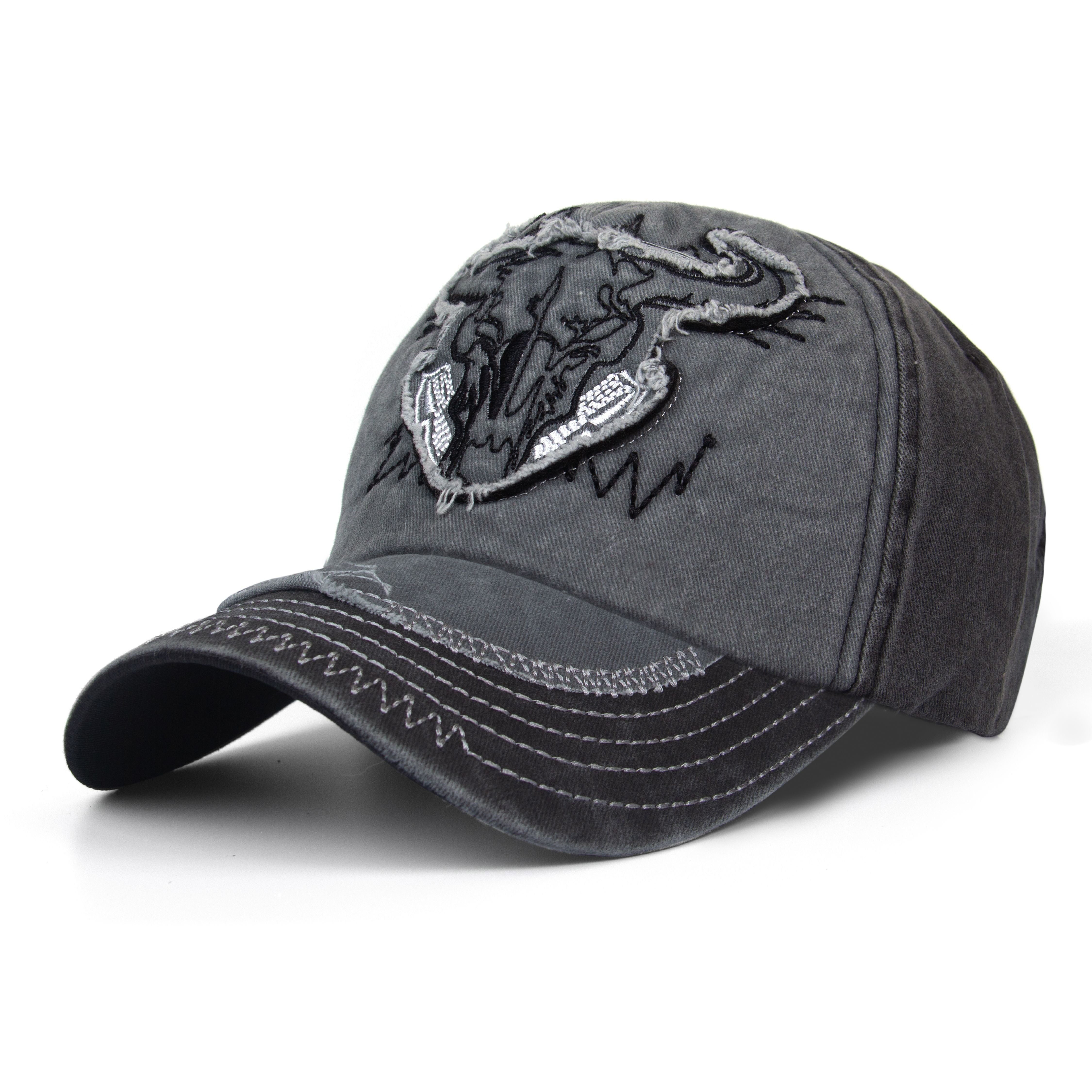 Cotton Bull Style Snapback Baseball Cap for Men Women - Smoky Black