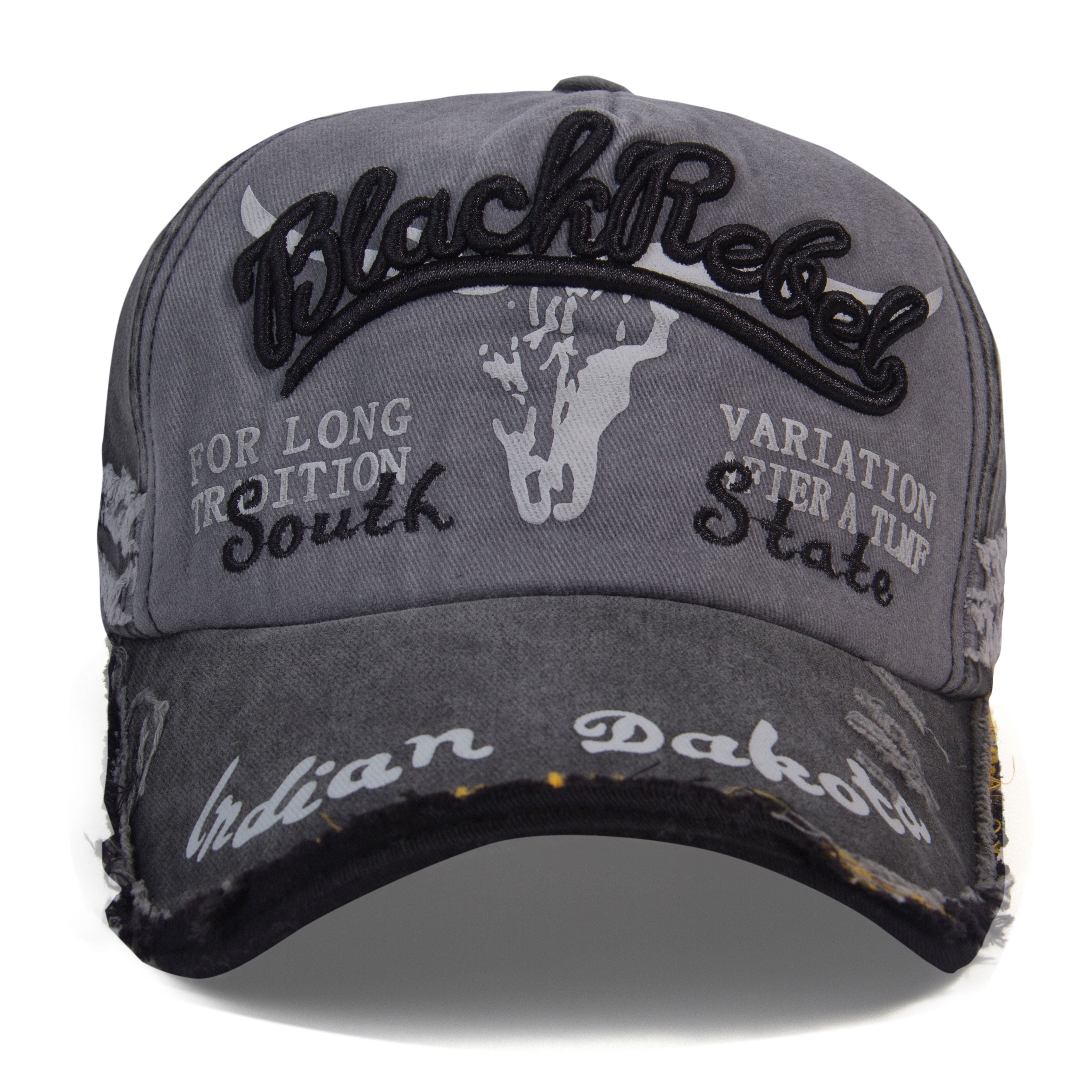 Black Rebel Stylish Snapback Baseball Cap for Men & Women - Smoky Black