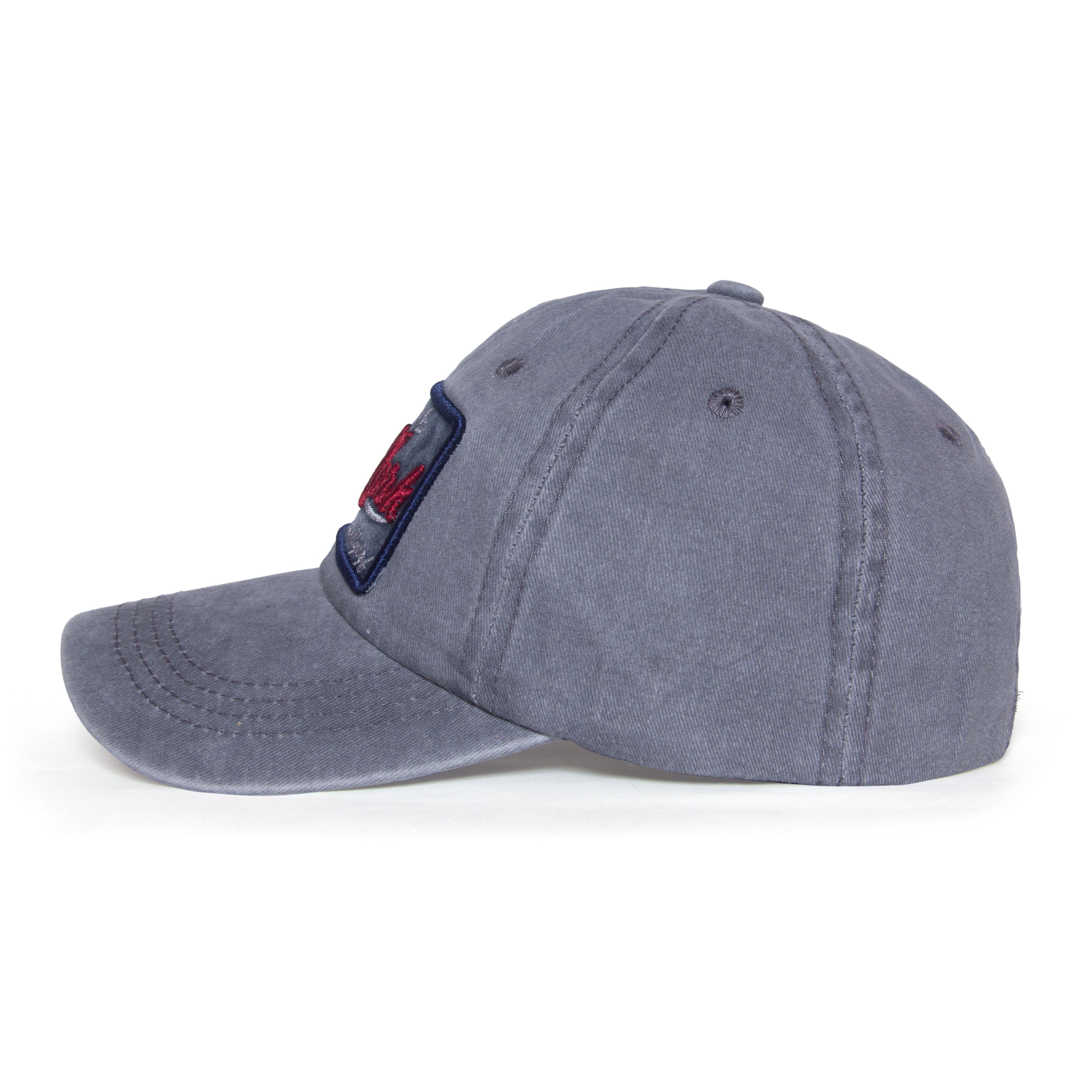 Cotton New York Style Snapback Baseball Cap for Men Women - Grey