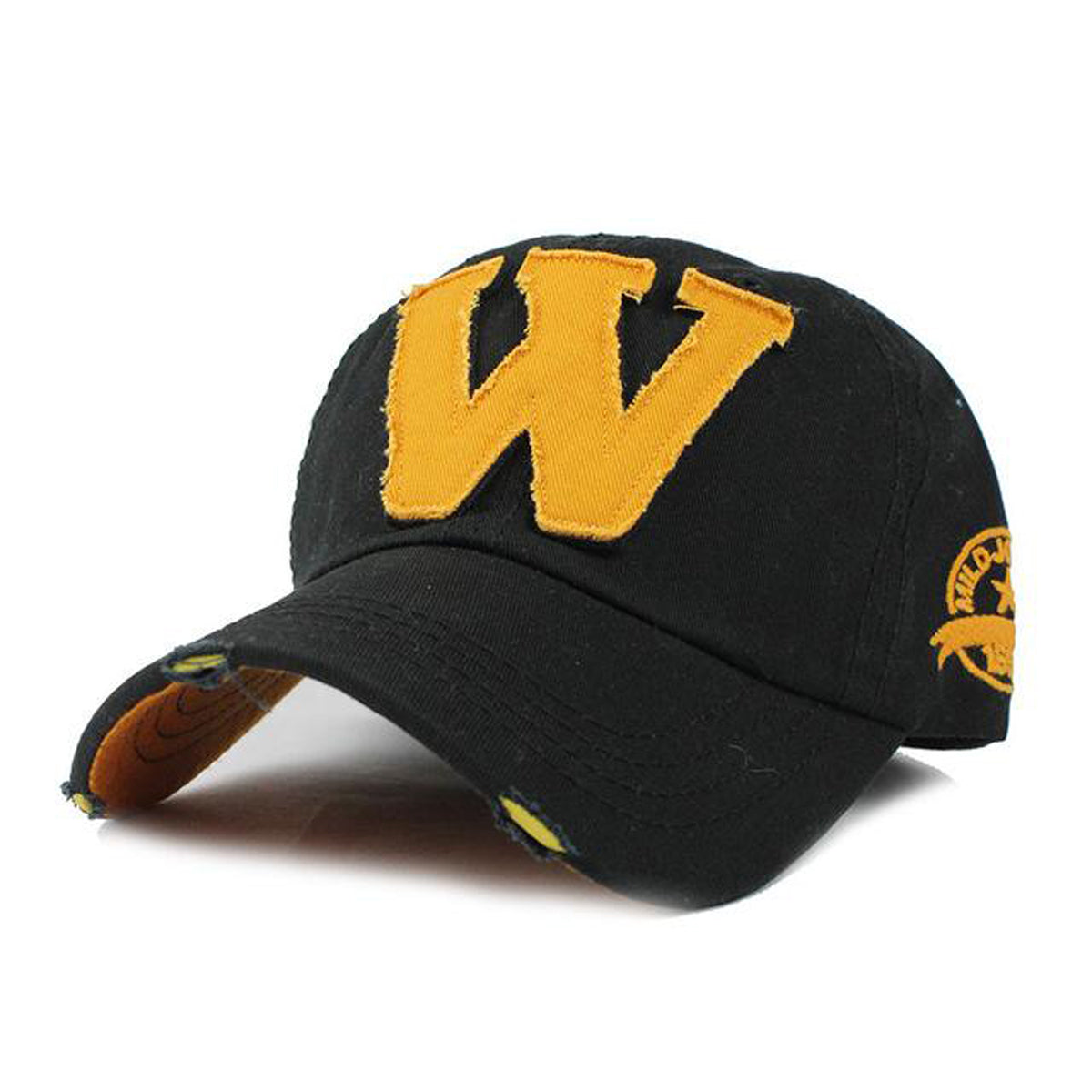 W - Baseball Stylish Cap - Black