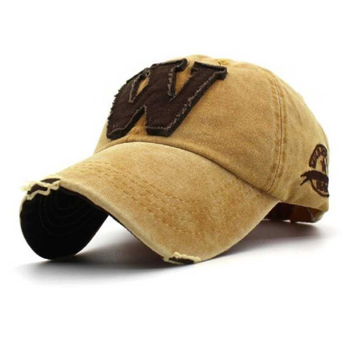 W - Baseball Stylish Cap - Yellow