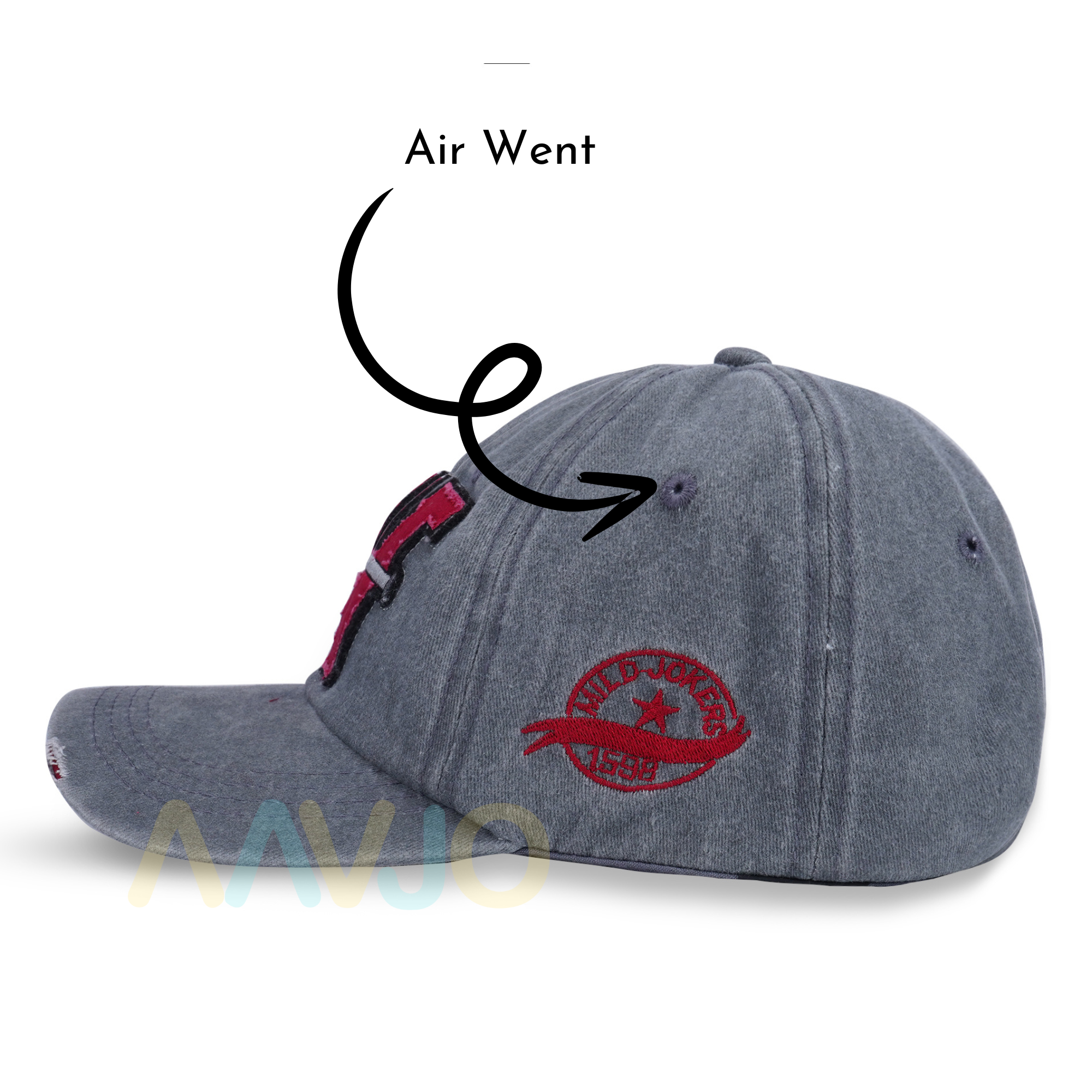 W - Baseball Stylish Cap - BaseBall Grey