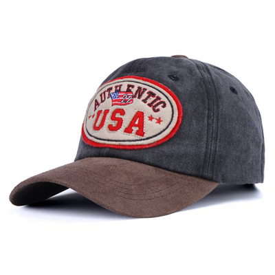 Embroidred Baseball Stylish Cap for Men Women - AuthenticUSA Black