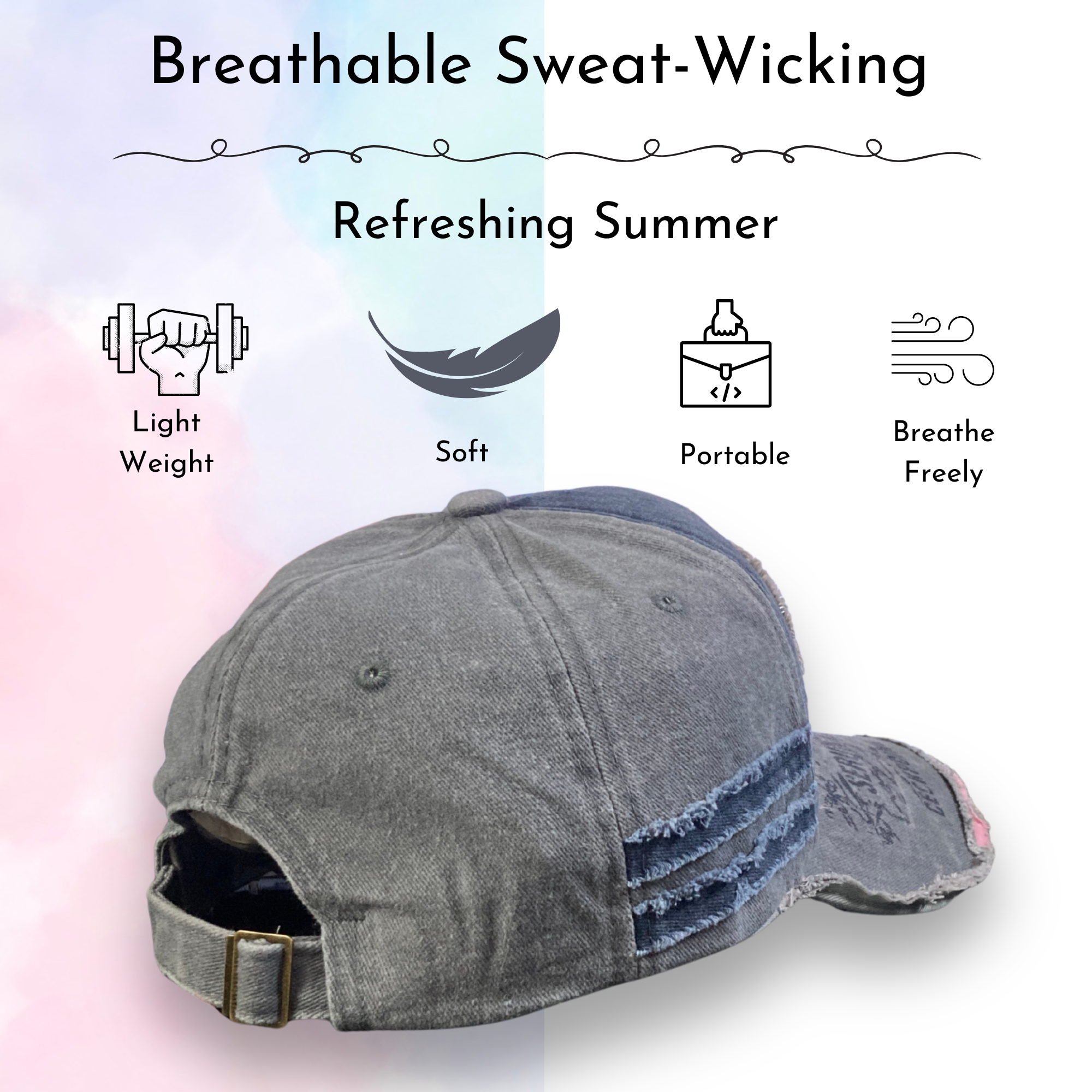 Stylish Cotton Vintage 1969 Embroidered  Cap for Men Women - Grey
