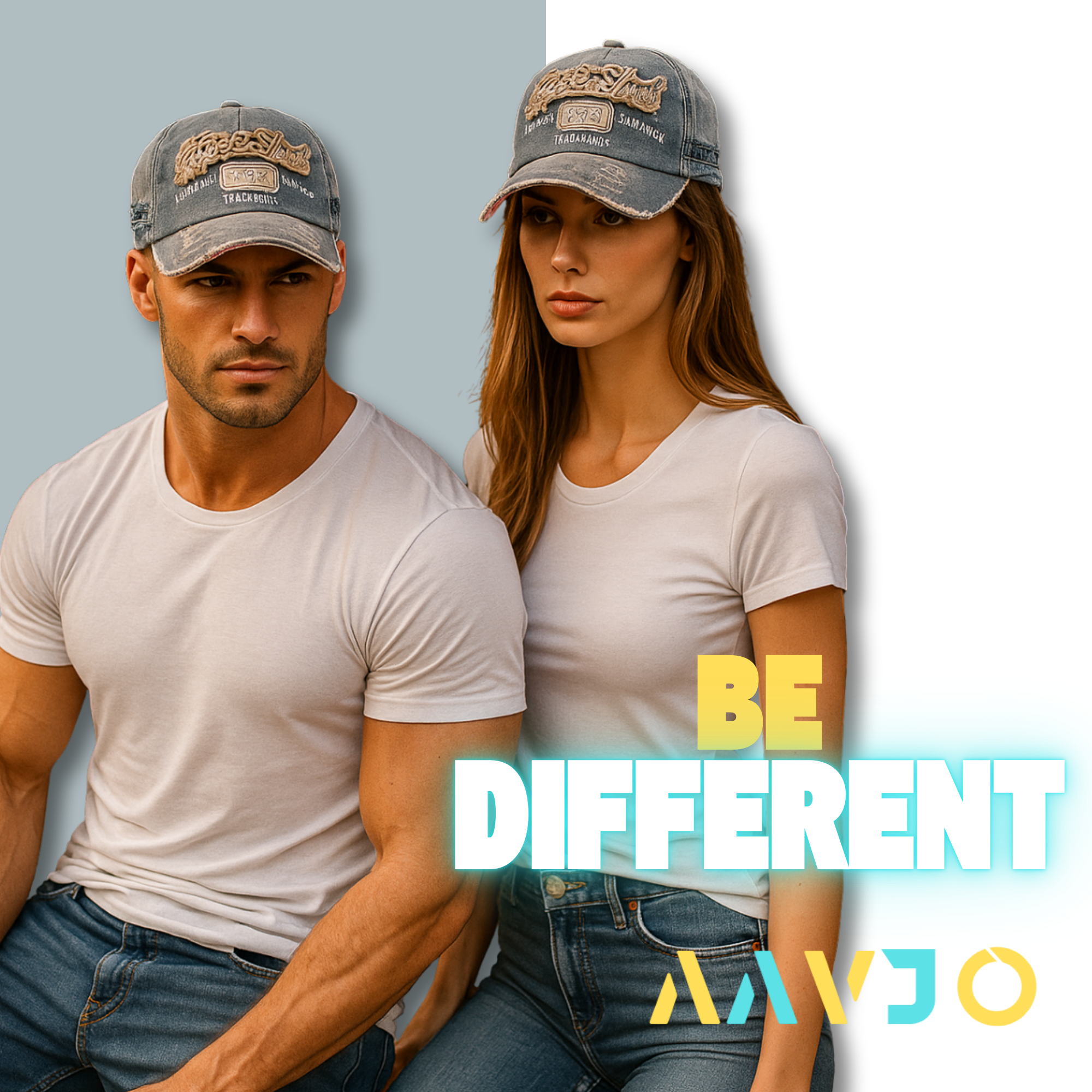 Stylish Cotton Vintage 1969 Embroidered  Cap for Men Women - Grey
