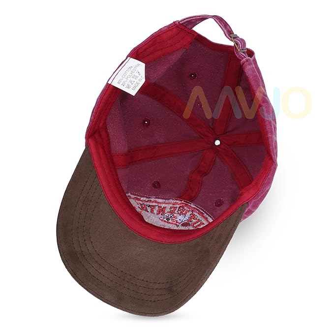 Embroidred Baseball Stylish Cap for Men Women - AuthenticUSA Red