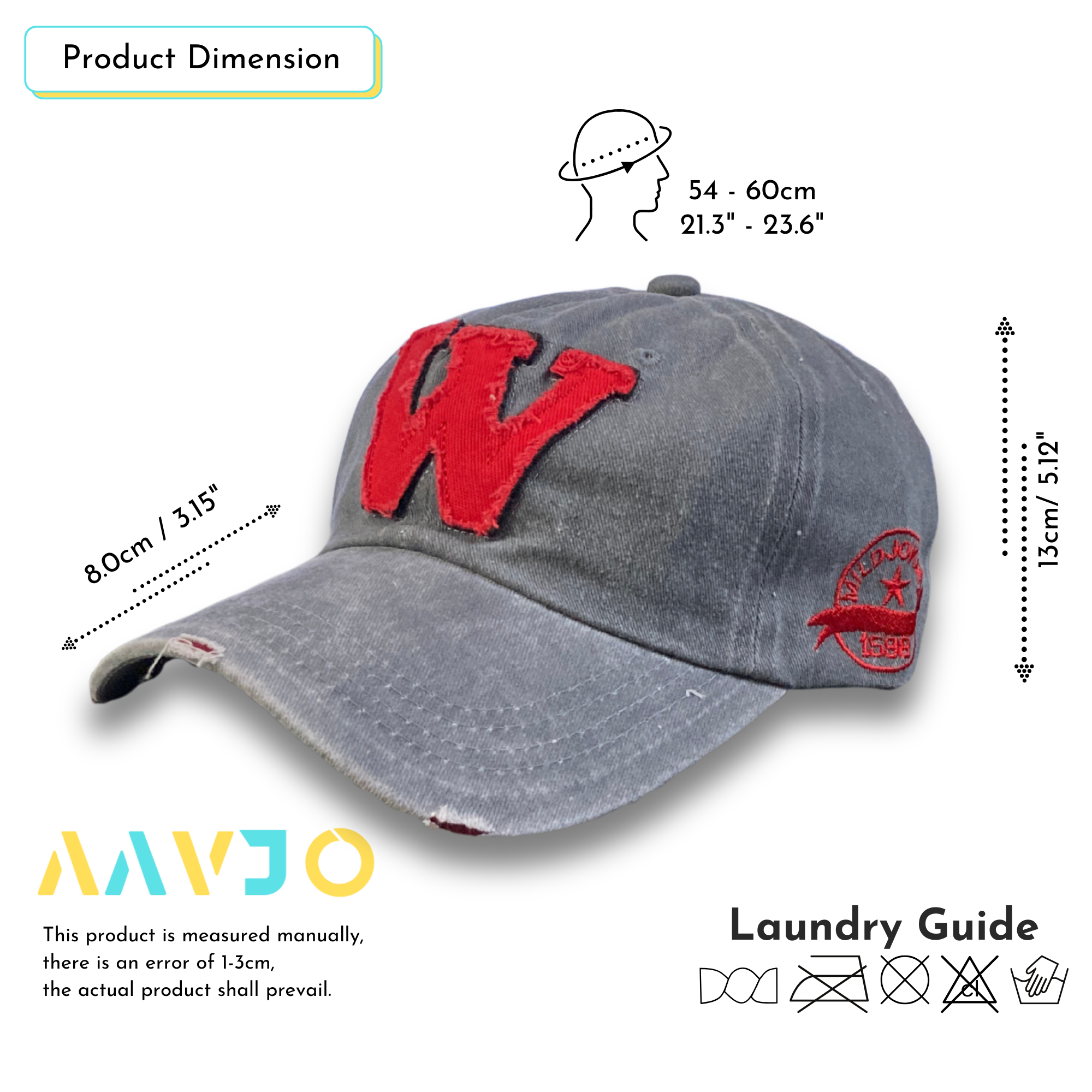 W - Baseball Stylish Cap - Dark Gray