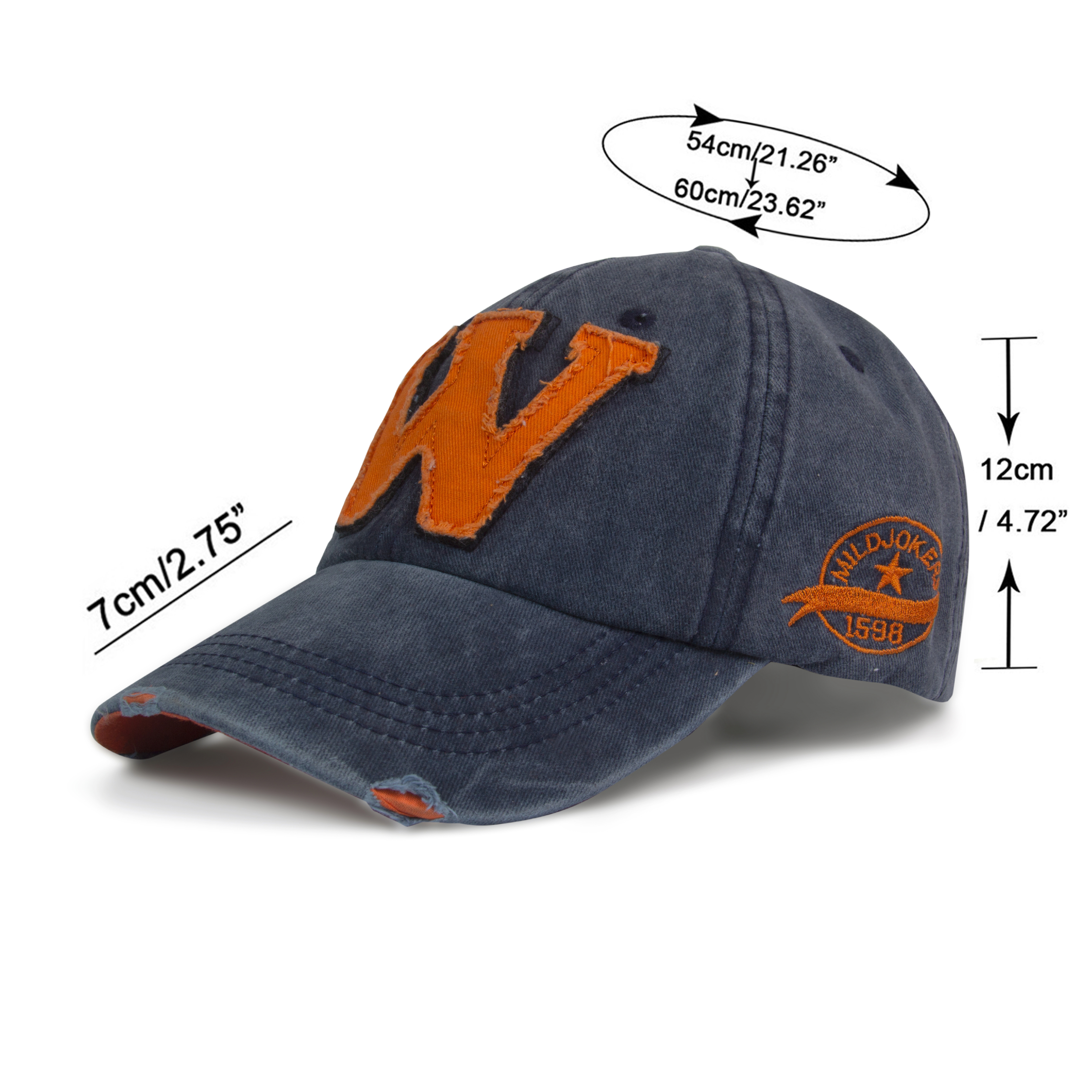 W - Baseball Stylish Cap - Navy Blue