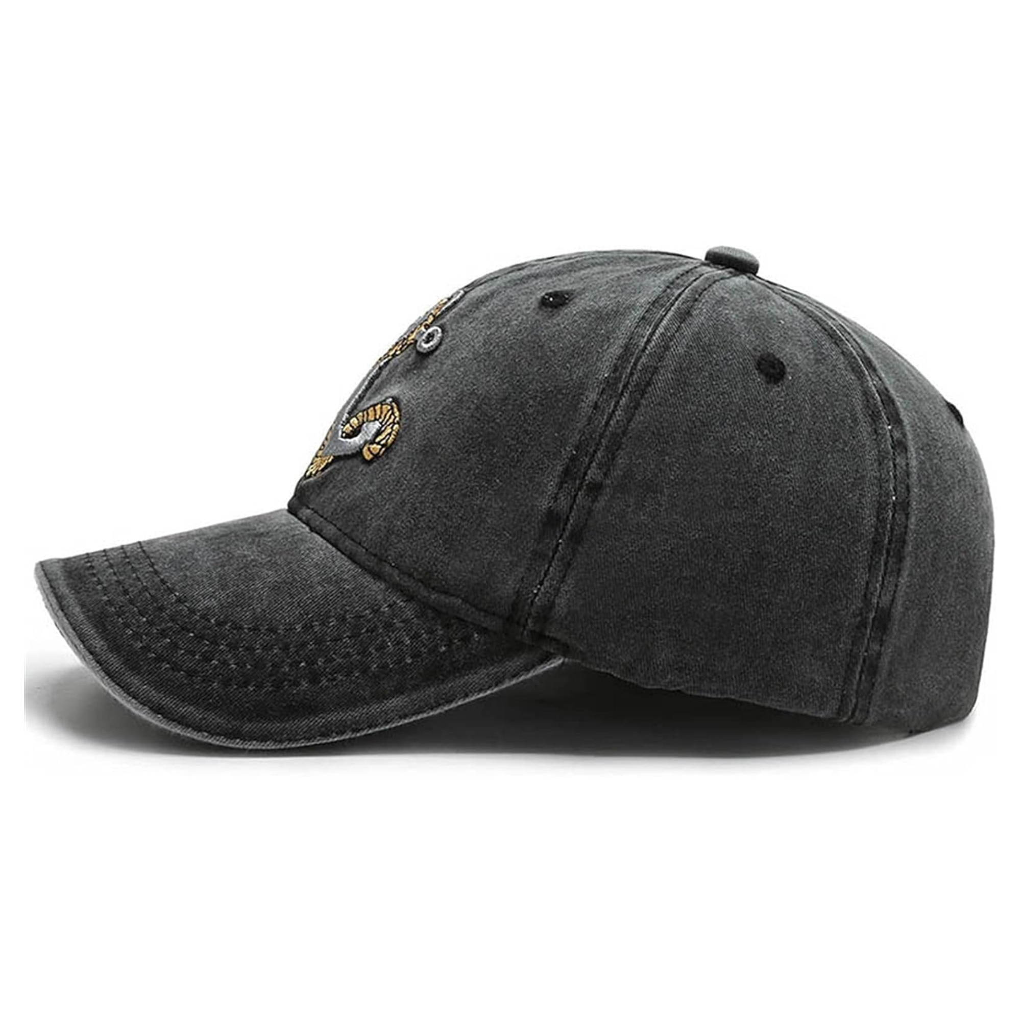 Embroidred Baseball Stylish Cap for Men Women - Sail Black