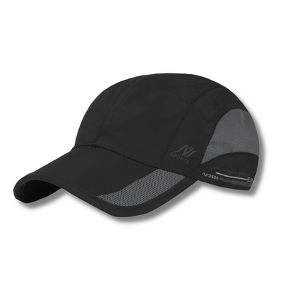 Quick Dry Baseball Cap Hat Topi for Men Women - Black