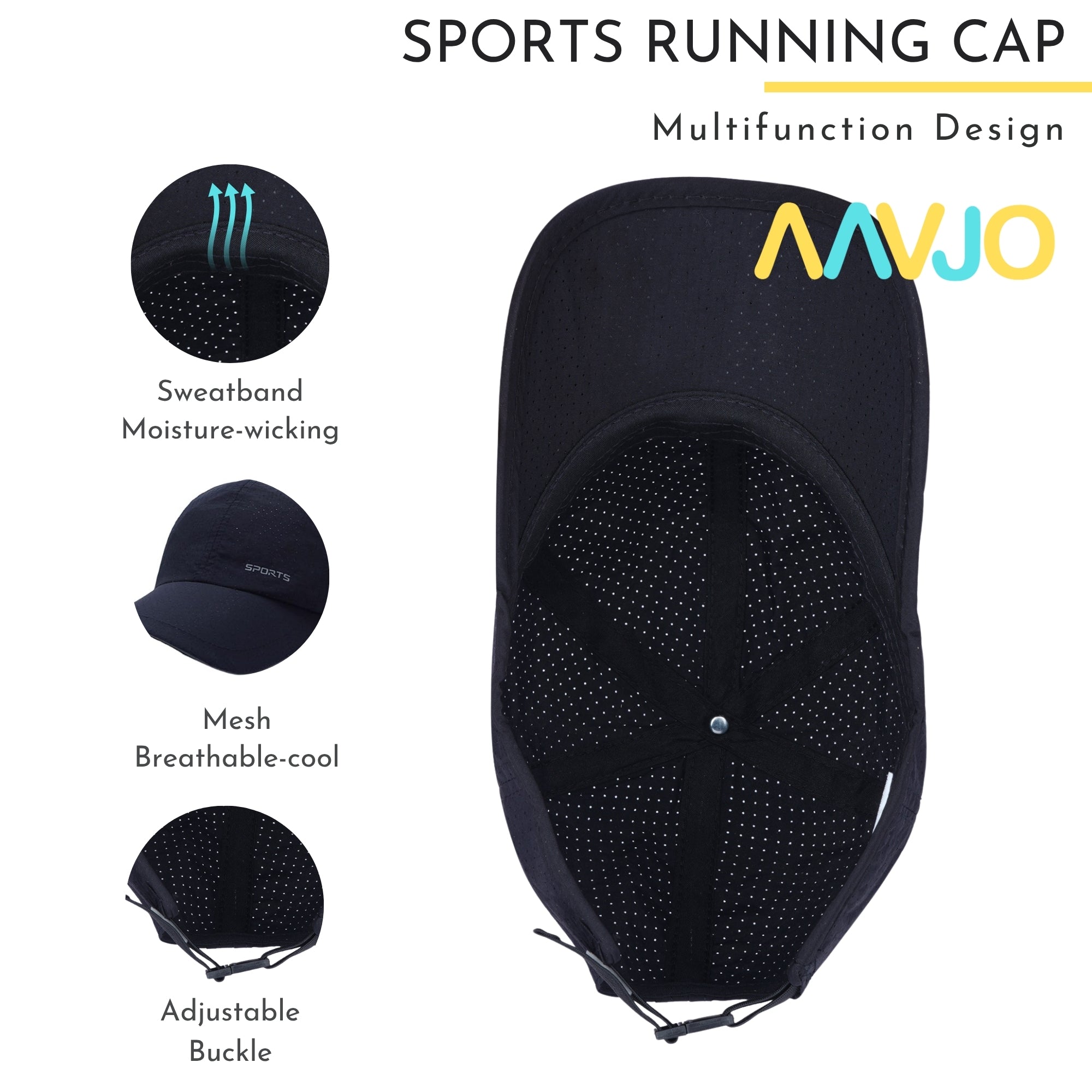 Quick Dry Baseball Cap Hat Topi for Men Women - Sport Blue