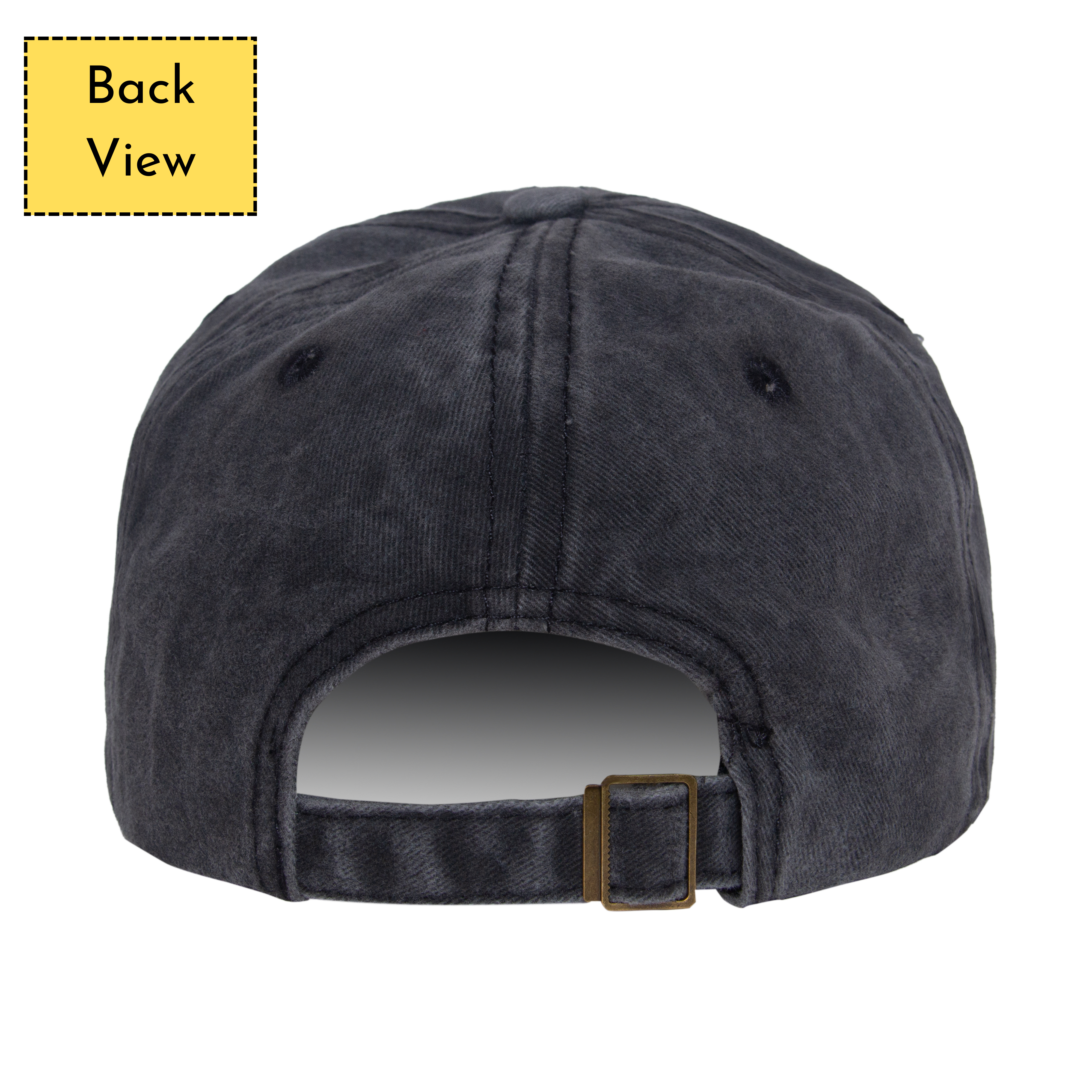 Cotton New York Style Snapback Baseball Cap for Men Women - Smoky Black