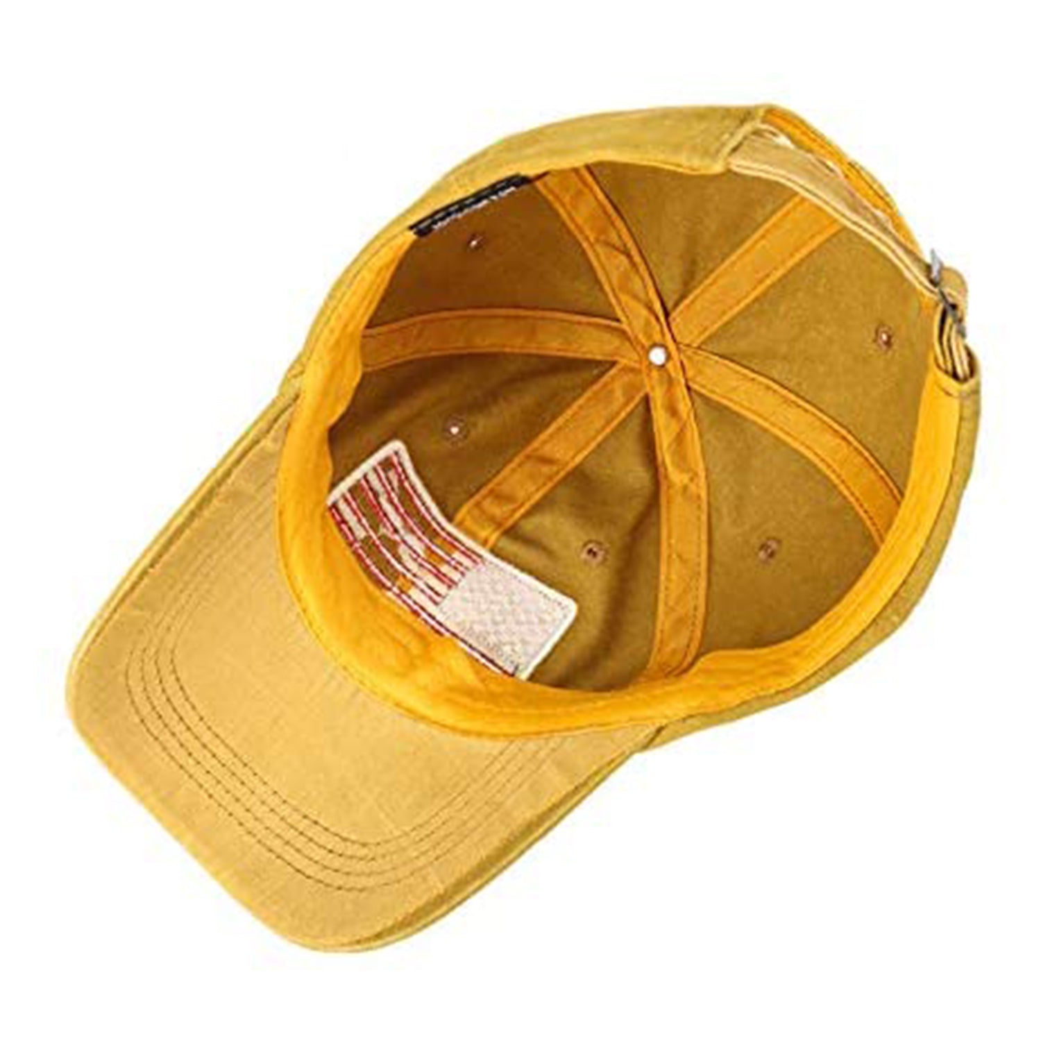 Embroidred Baseball Stylish Cap for Men Women - Big Flag - Yellow