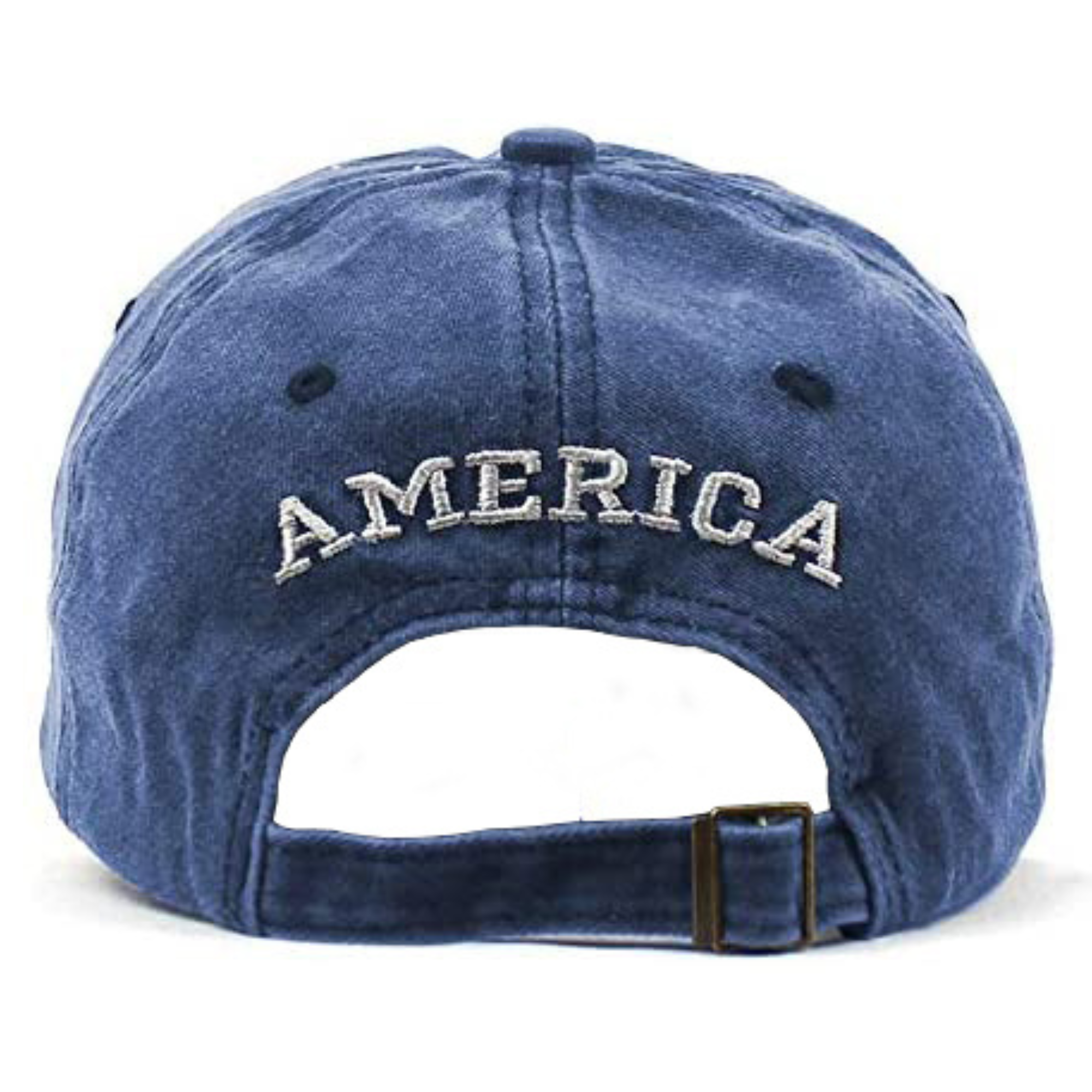 Embroidred Baseball Stylish Cap for Men Women - Big Flag - Blue