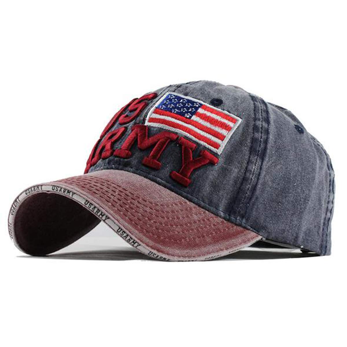 Embroidred Baseball Stylish Cap for Men Women - US Army - Blue