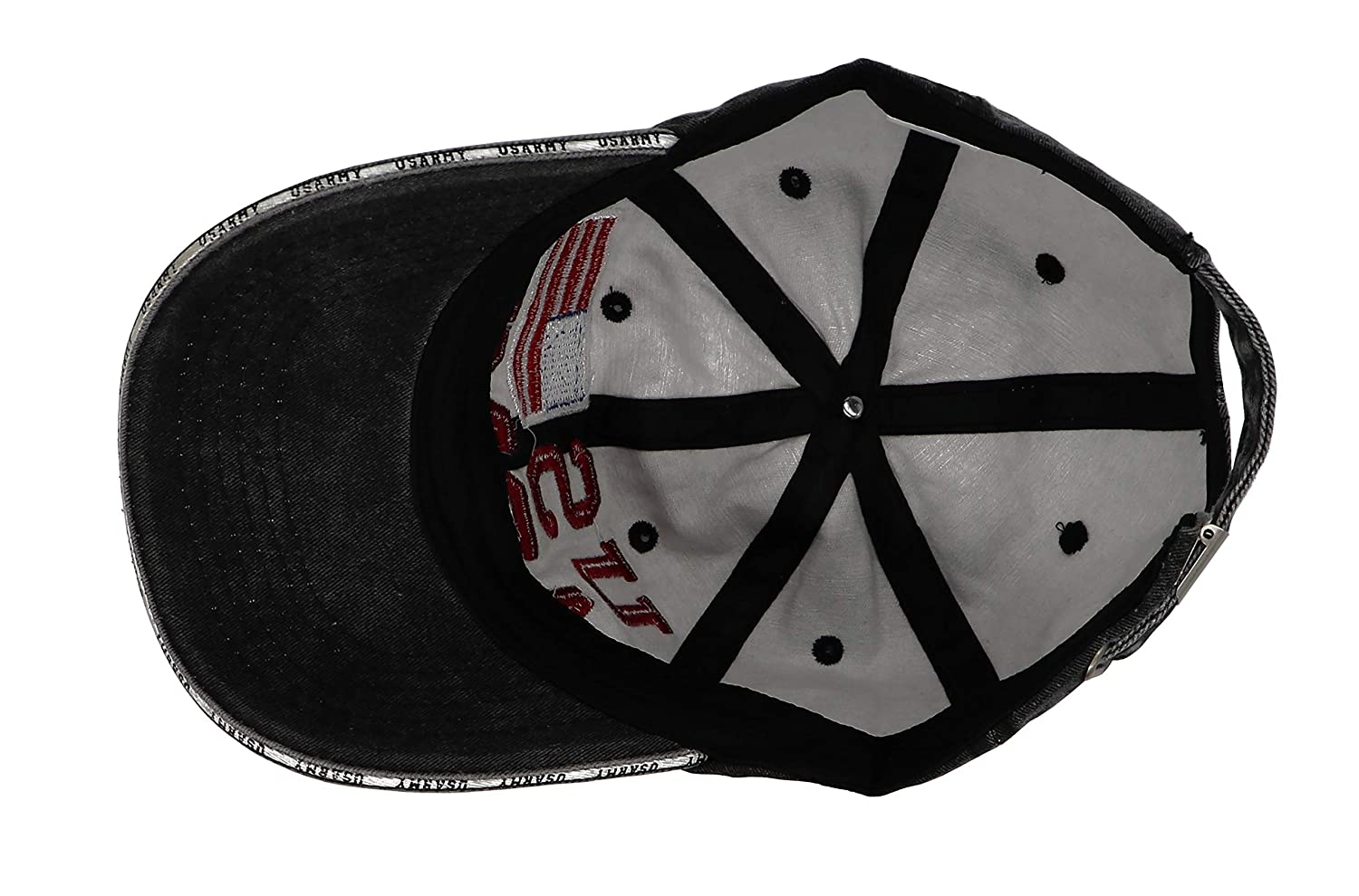 Embroidred Baseball Stylish Cap for Men Women - US Army - Smoky Black