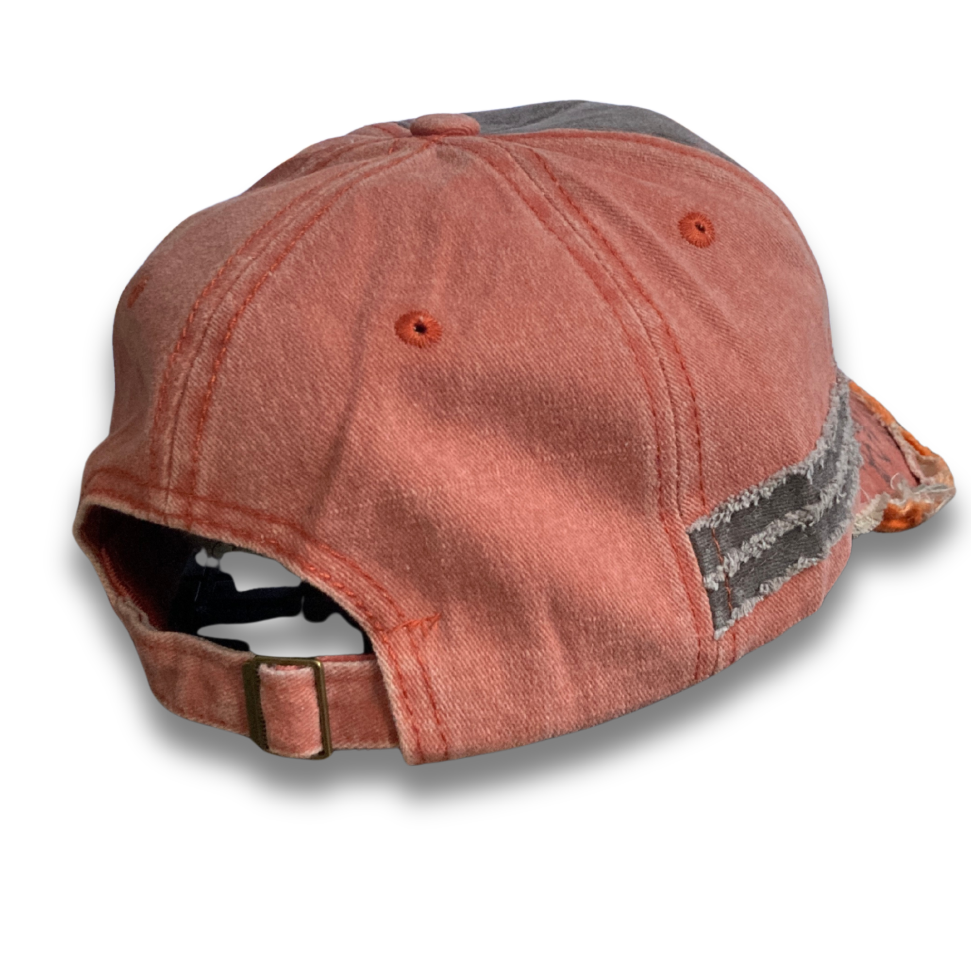 Stylish Cotton Vintage 1969 Embroidered  Cap for Men Women - Orange