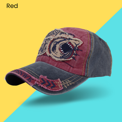 Cotton Shark Style Snapback Baseball Cap for Men Women