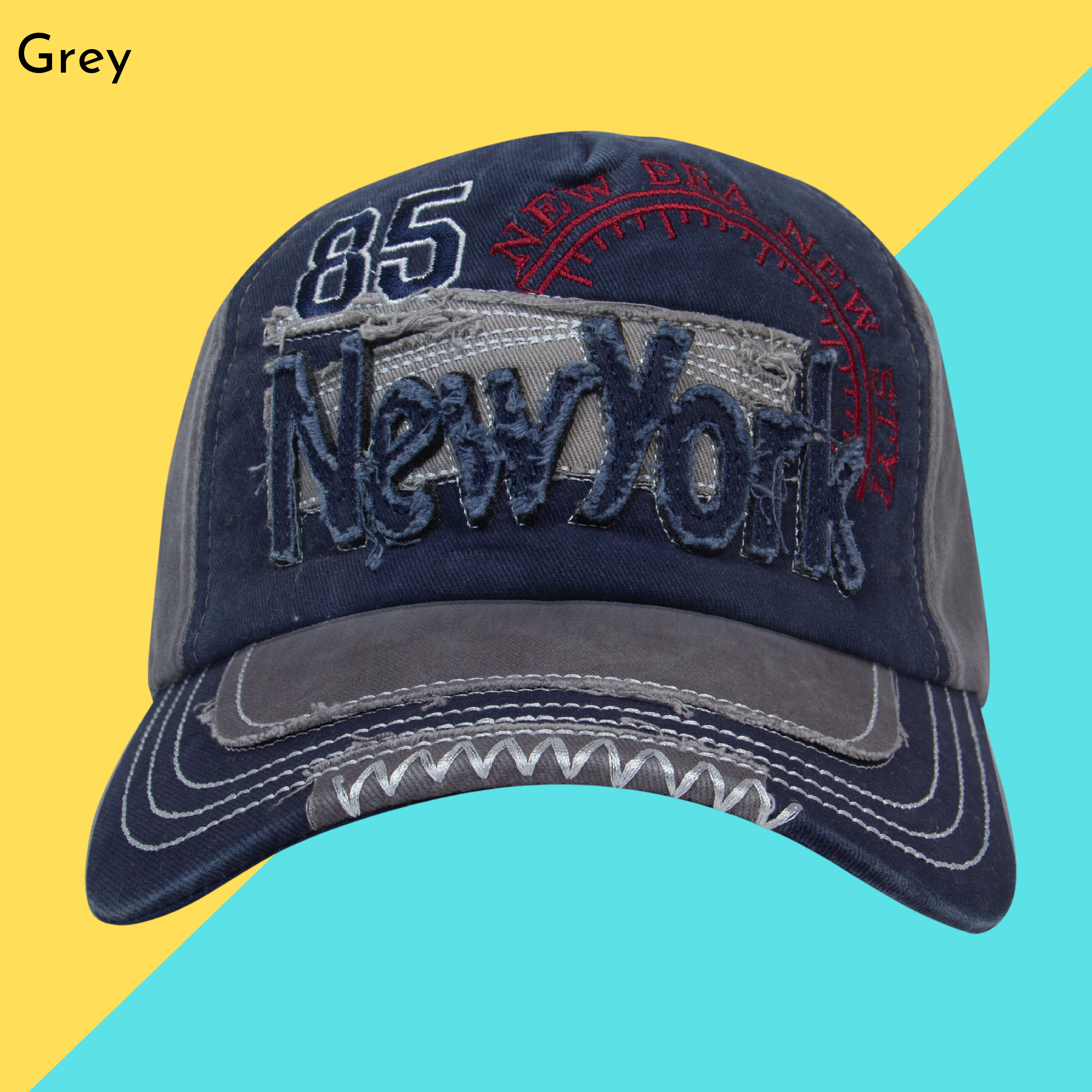 Cotton NY85 Style Snapback Baseball Cap for Men Women