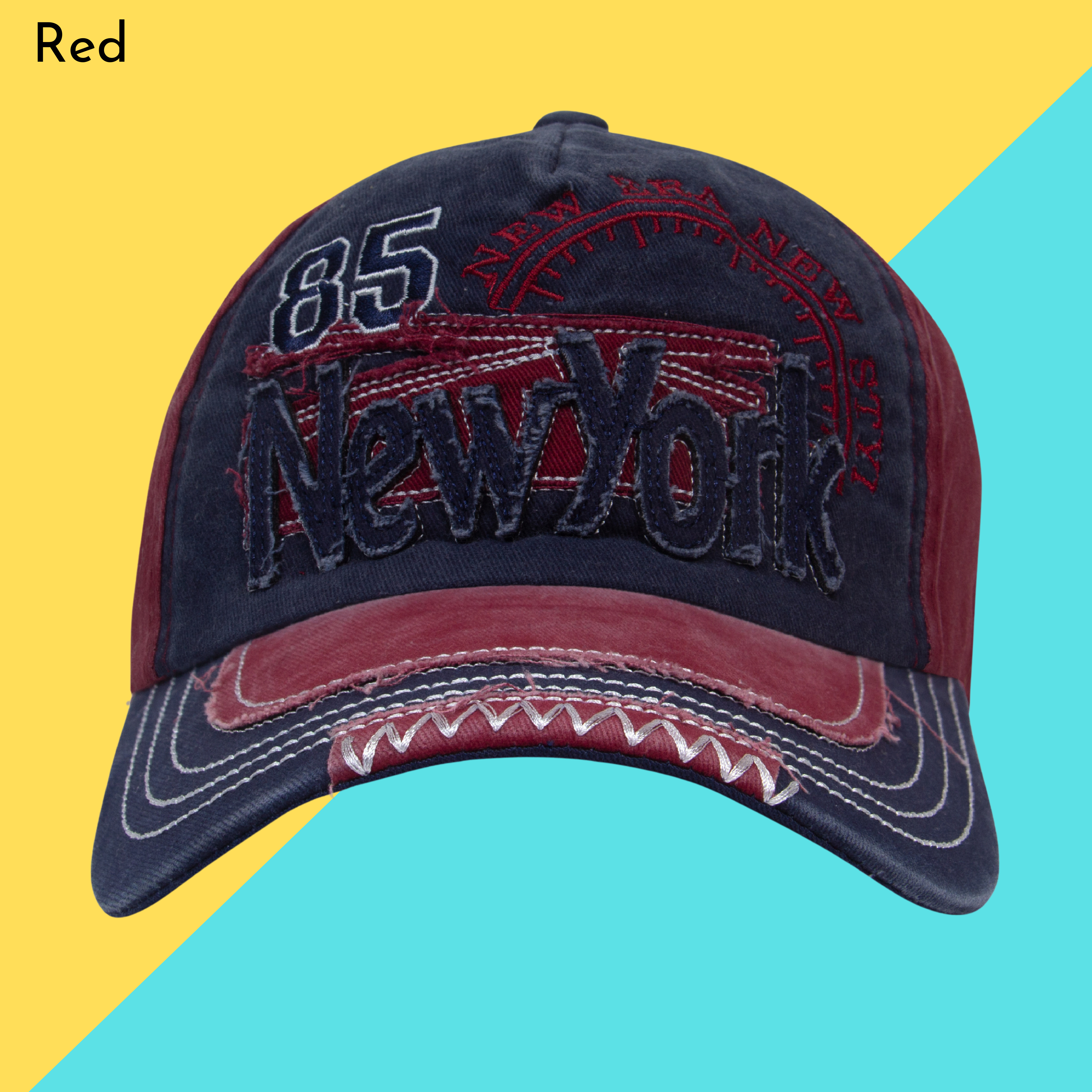 Cotton NY85 Style Snapback Baseball Cap for Men Women