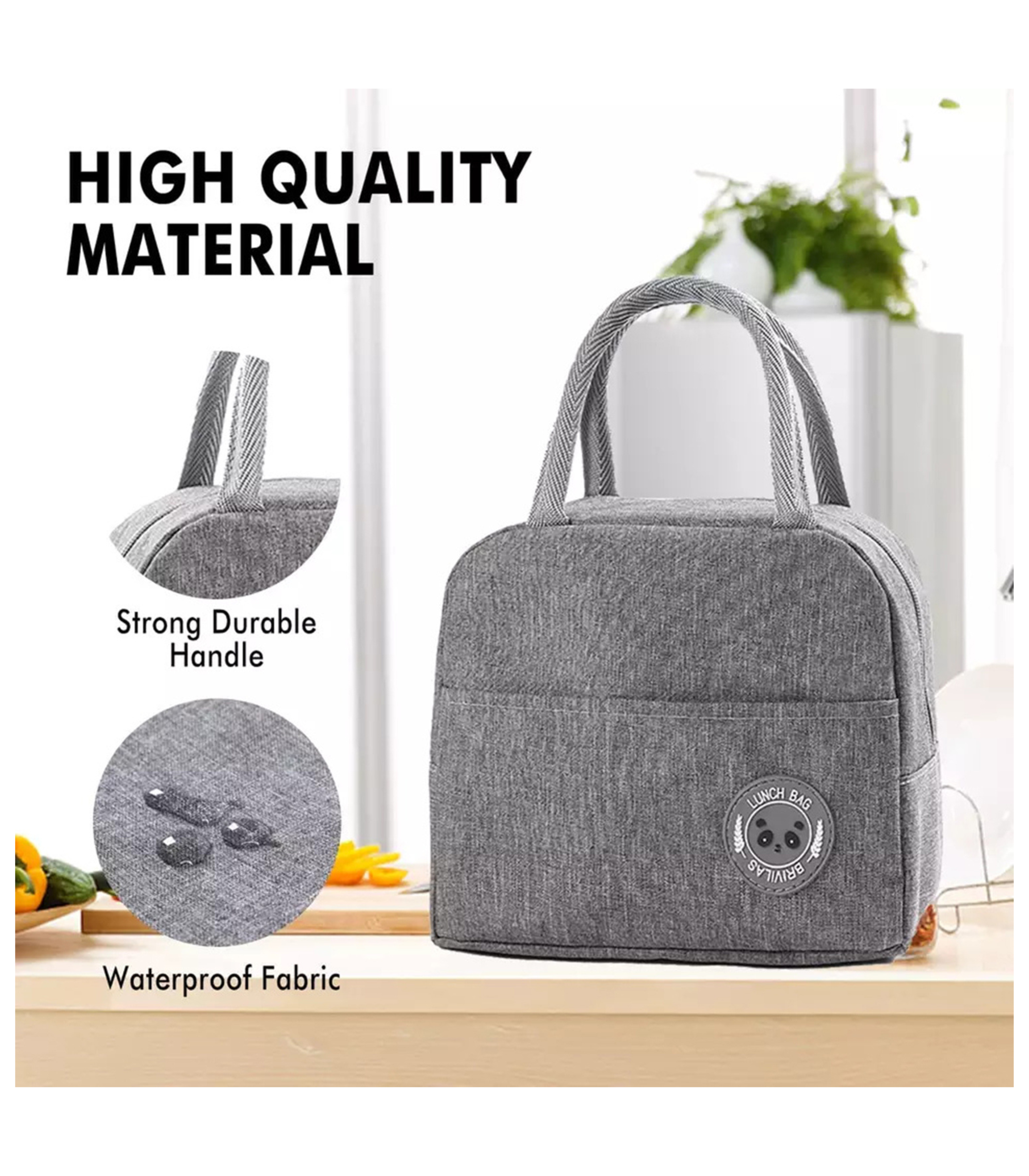 Bear Eye Insulated Lunch Bag