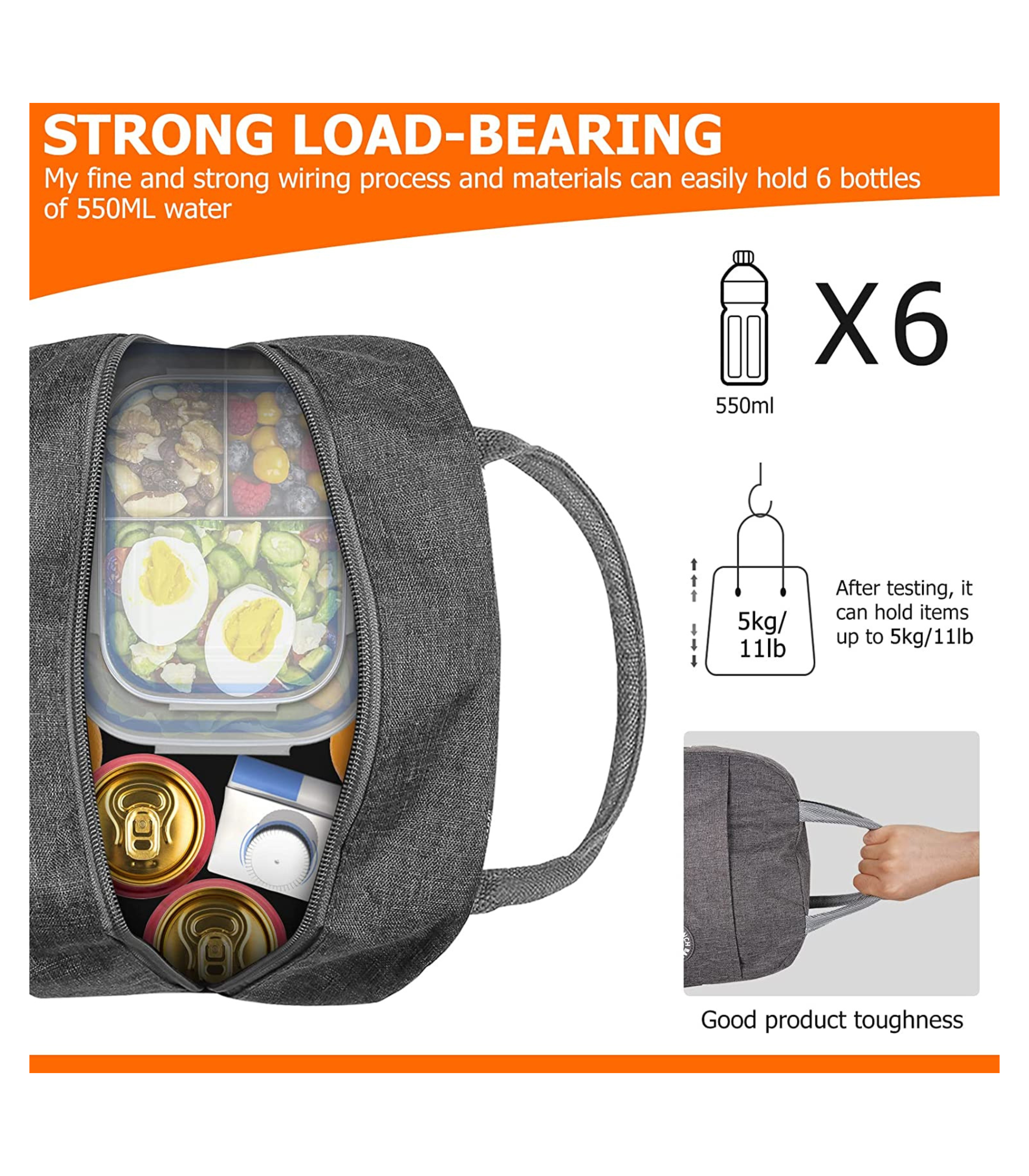 Bear Eye Insulated Lunch Bag