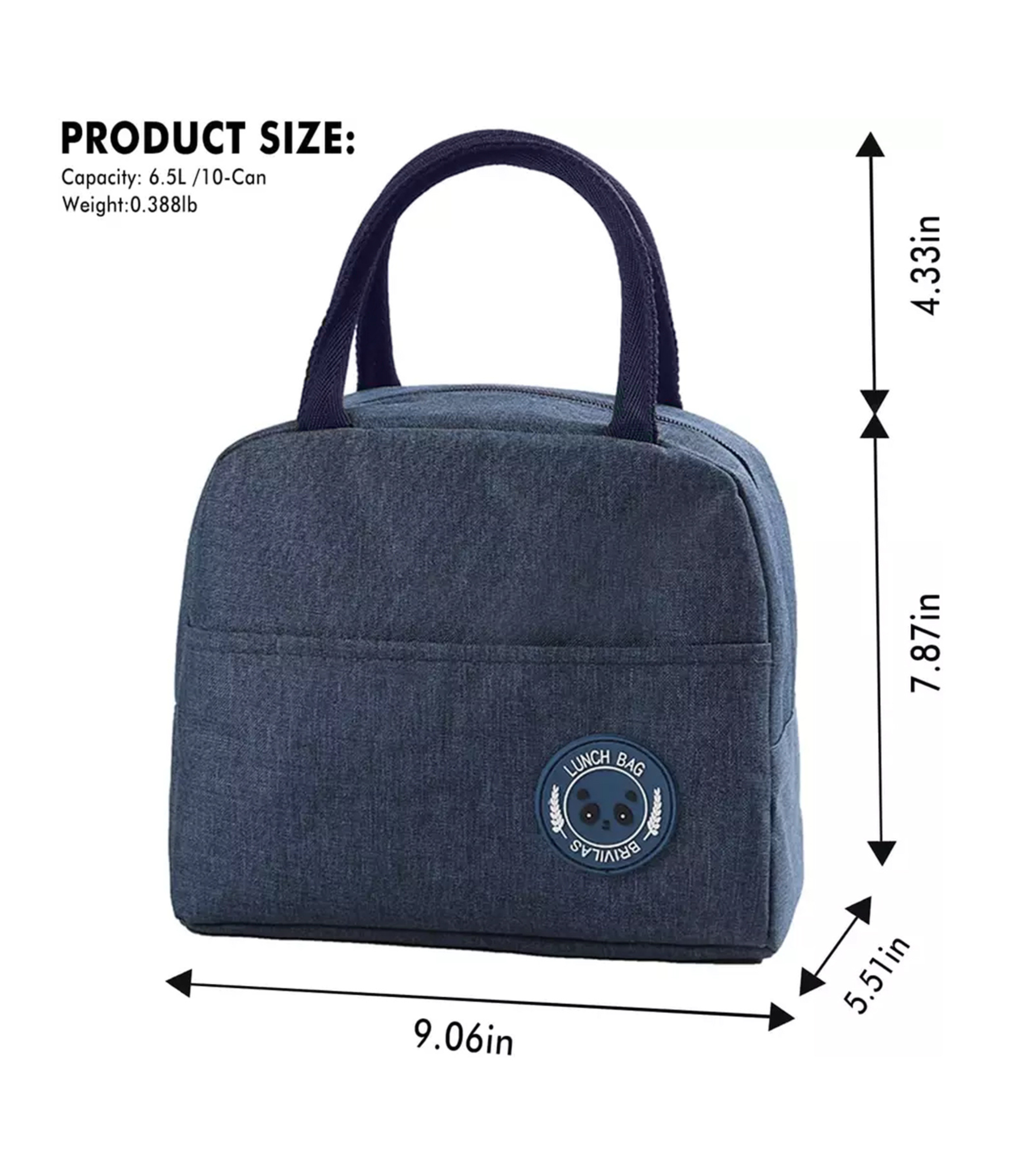 Bear Eye Insulated Lunch Bag