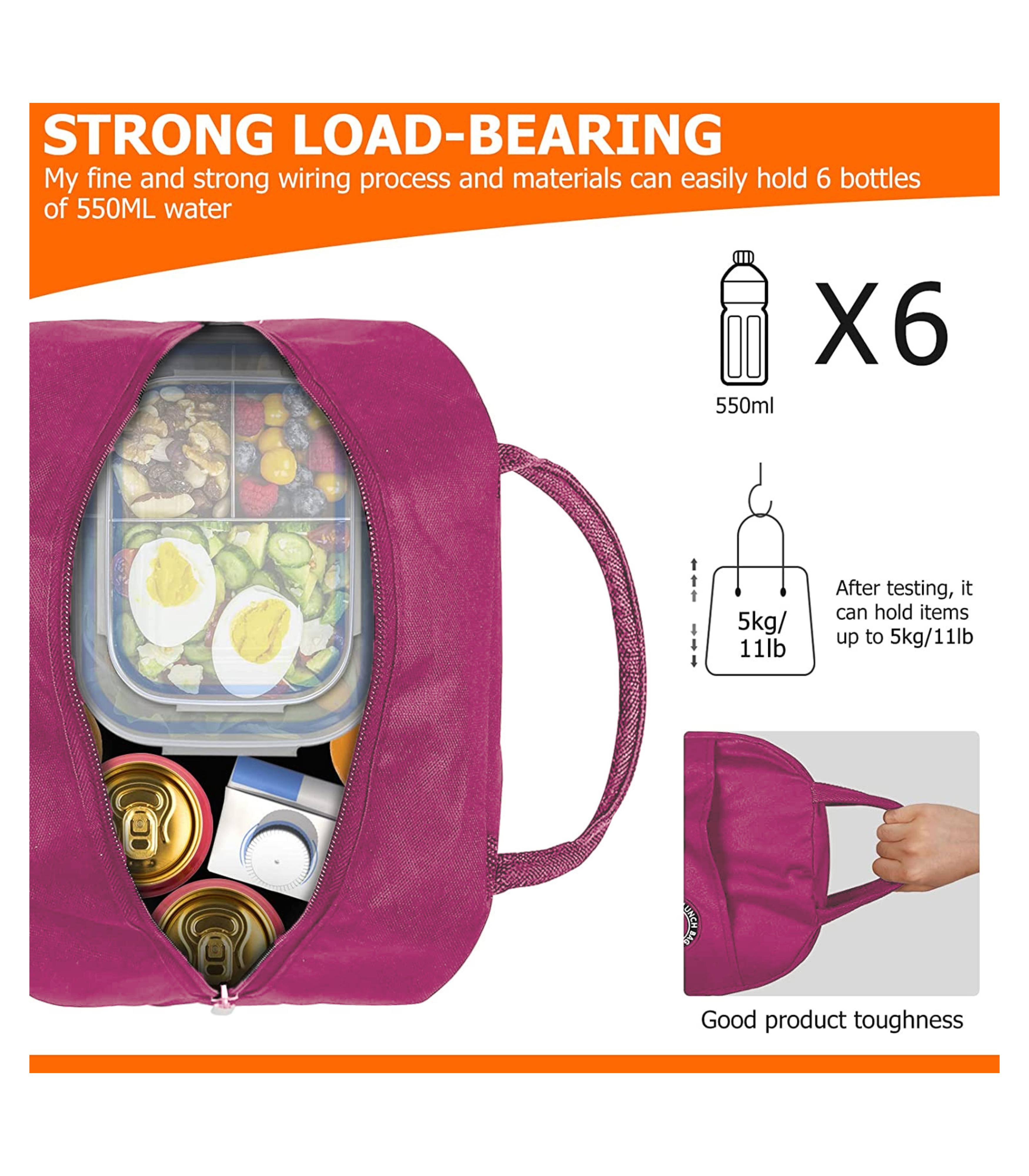 Bear Eye Insulated Lunch Bag