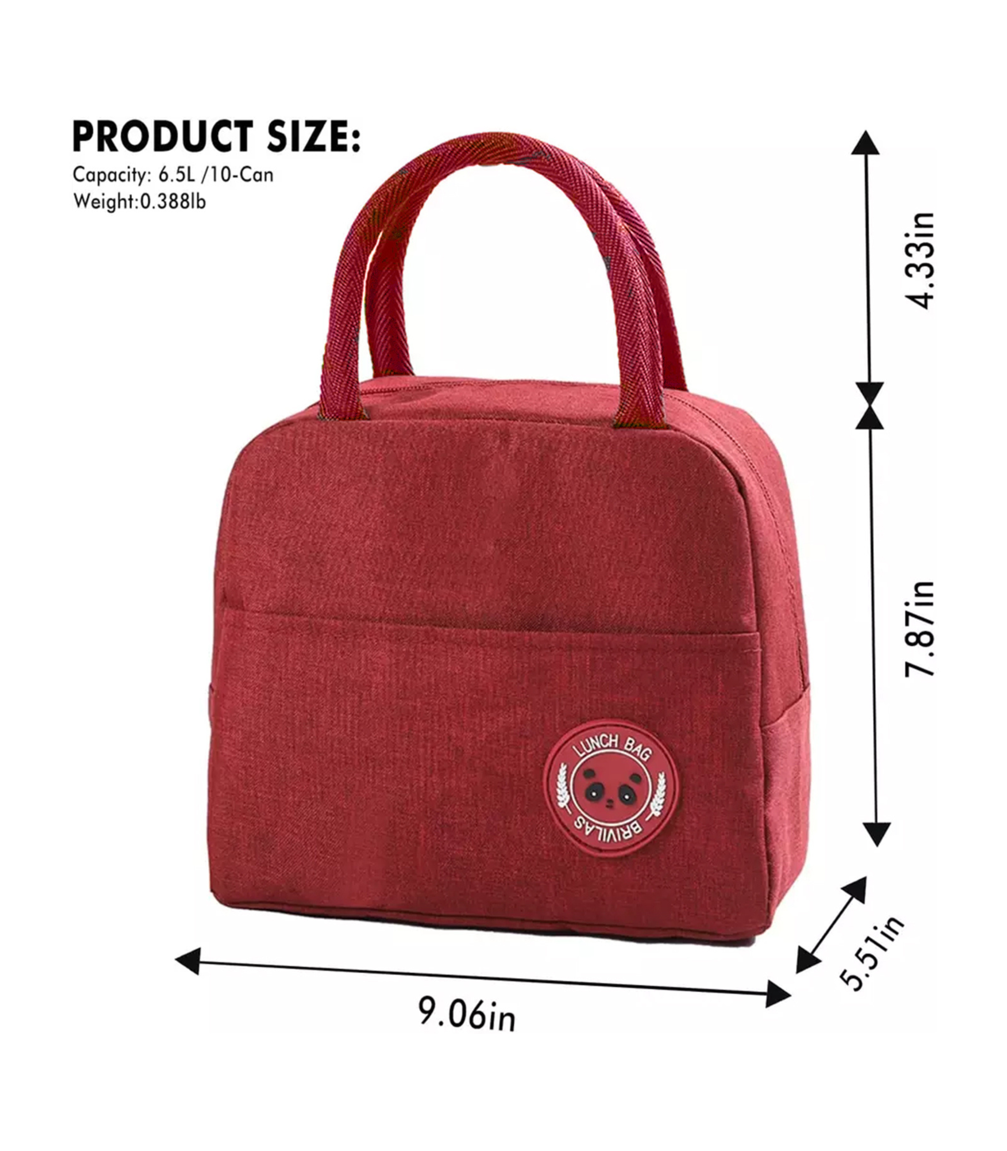 Bear Eye Insulated Lunch Bag