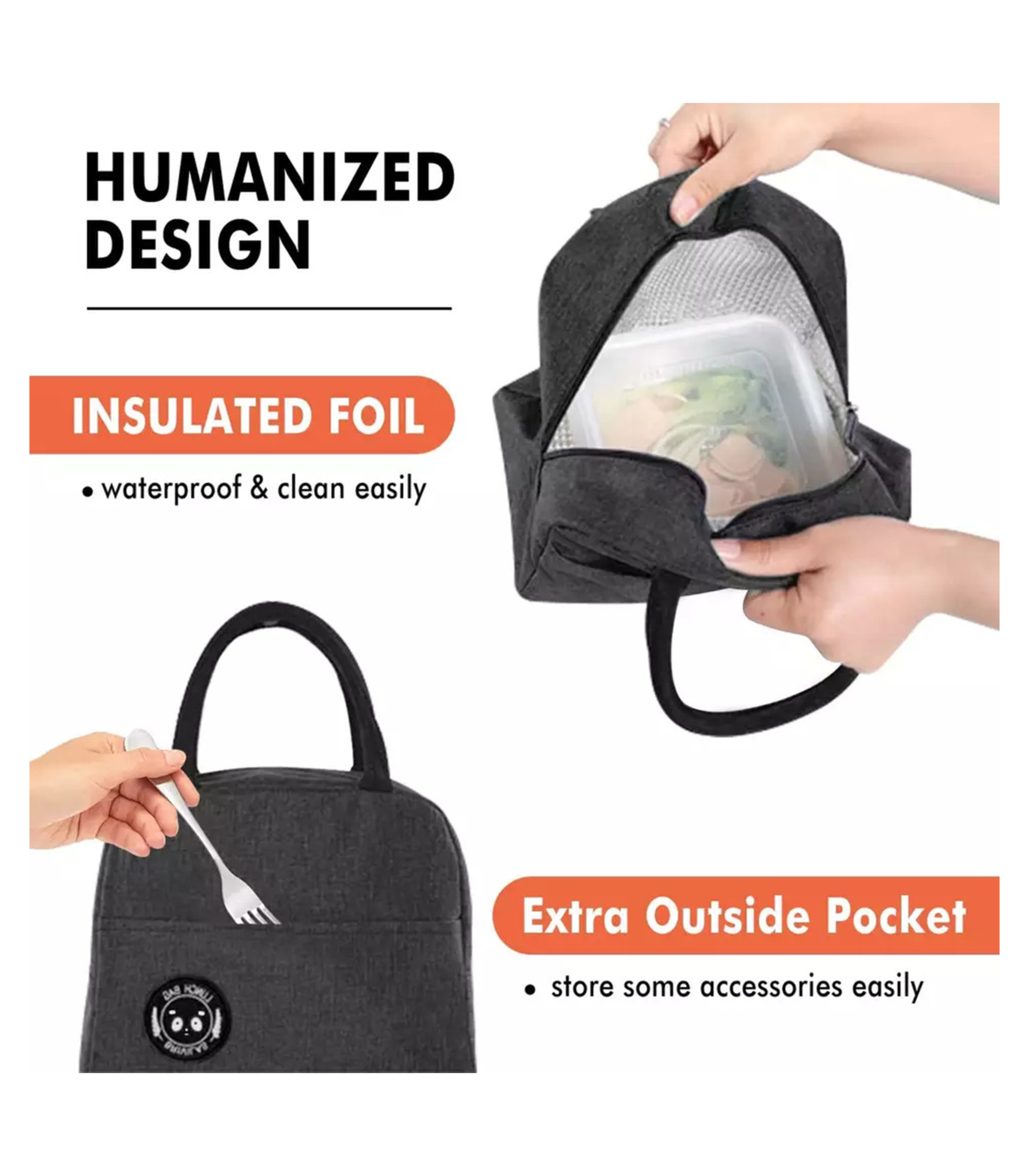 Bear Eye Insulated Lunch Bag for Kids – AAVJO