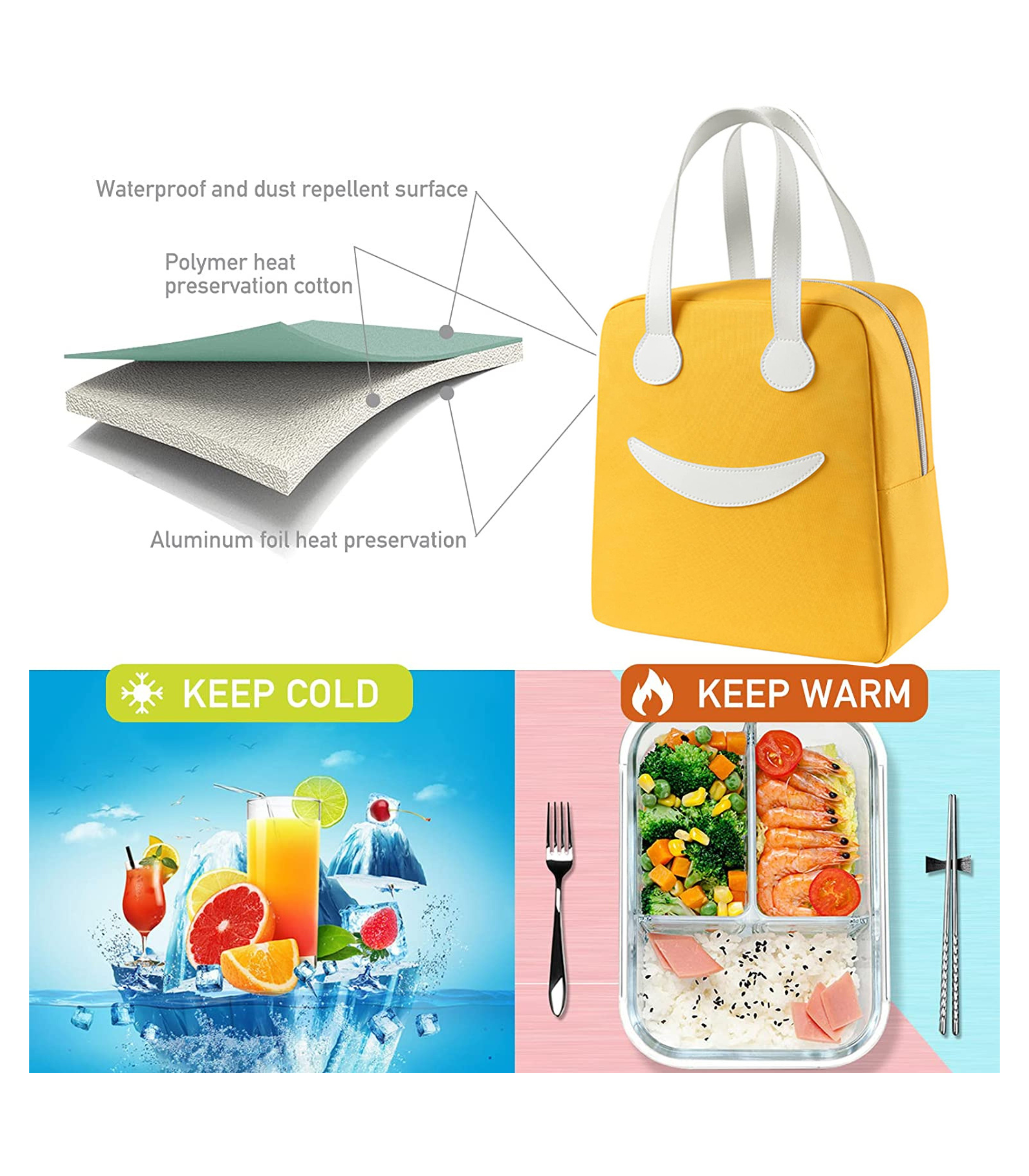  Hand Bag Extra Large Lunch Bags For Office Women Men