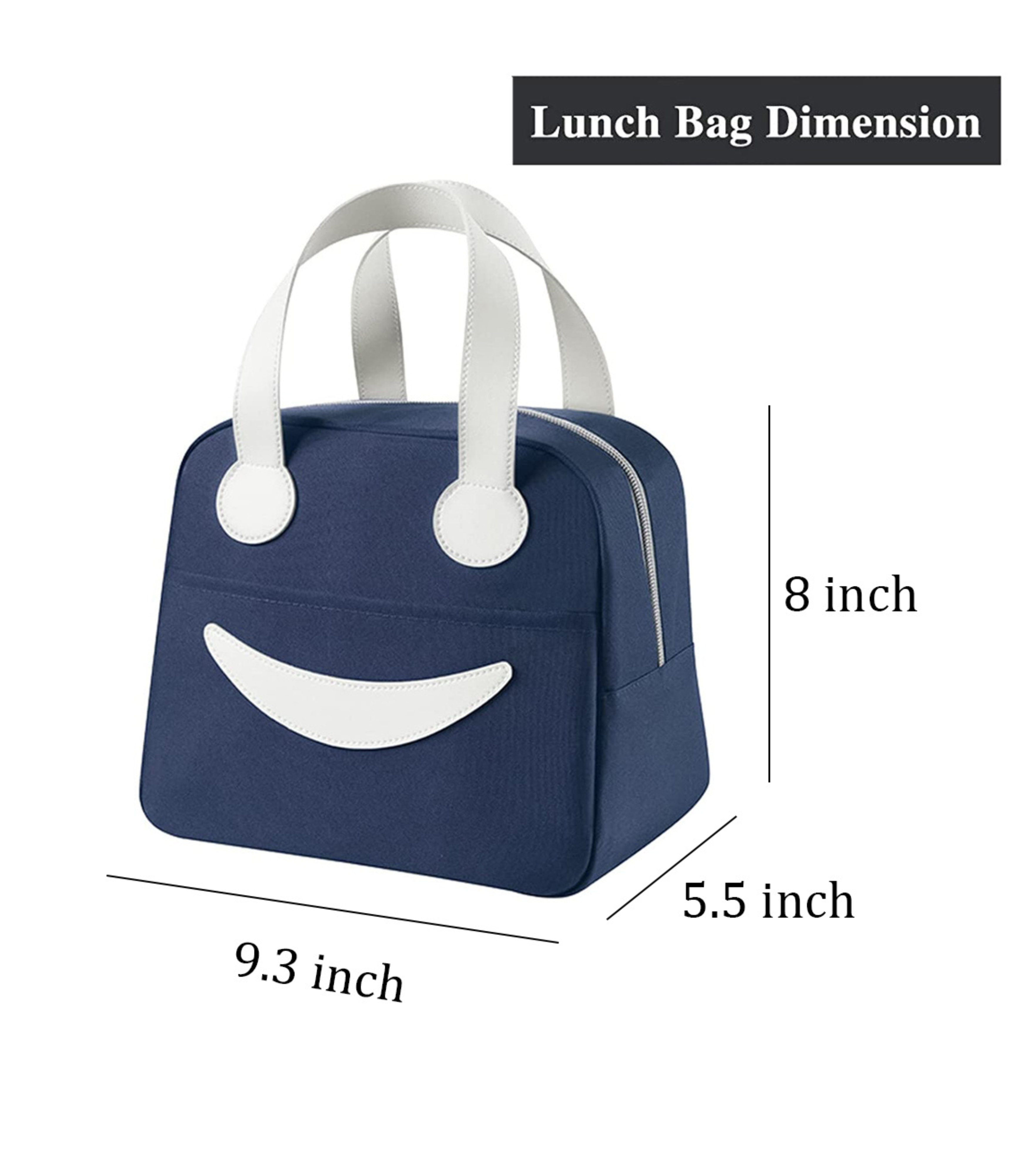 Smiley Insulated Lunch Bag Small