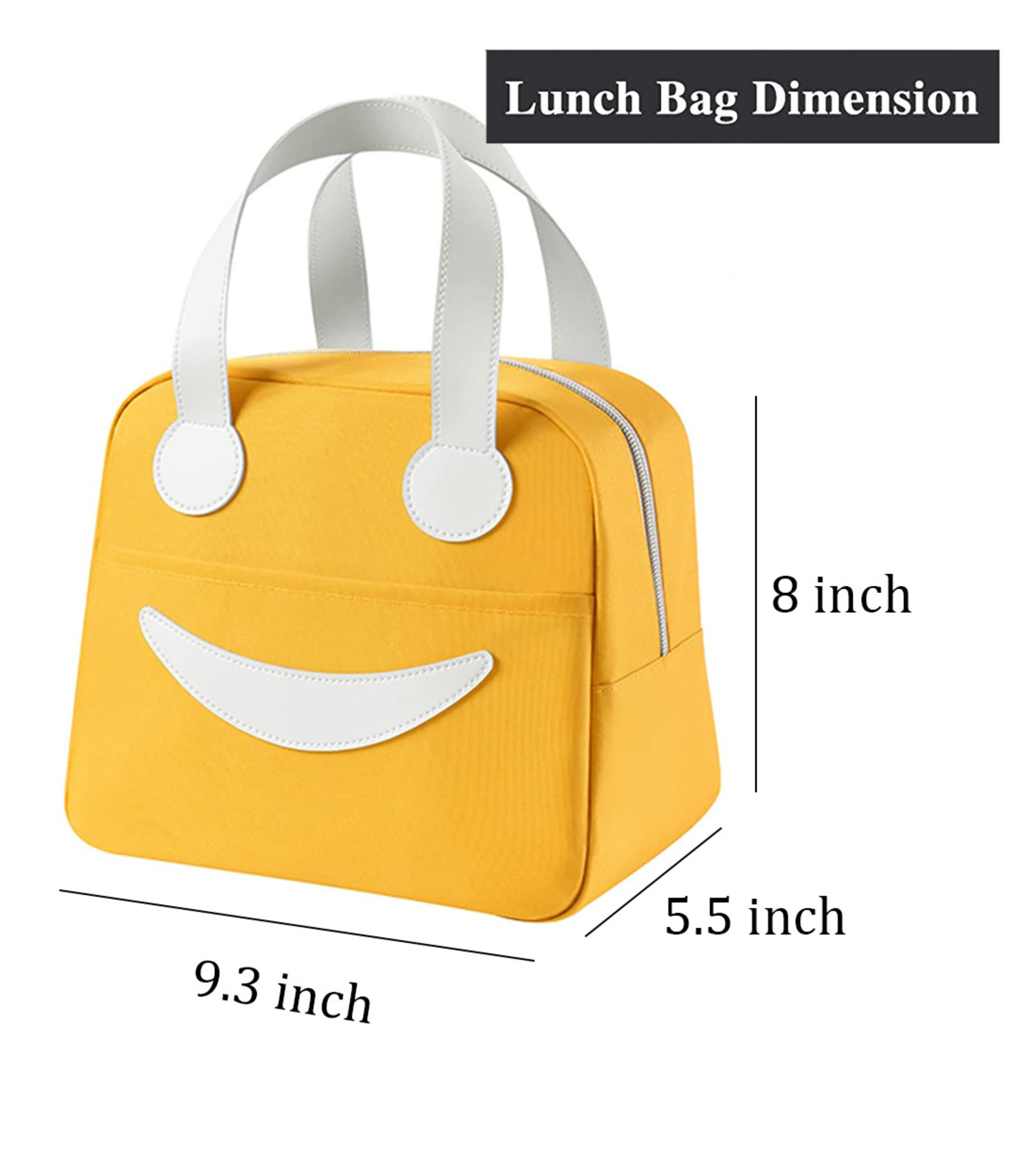 Smiley Insulated Lunch Bag Small