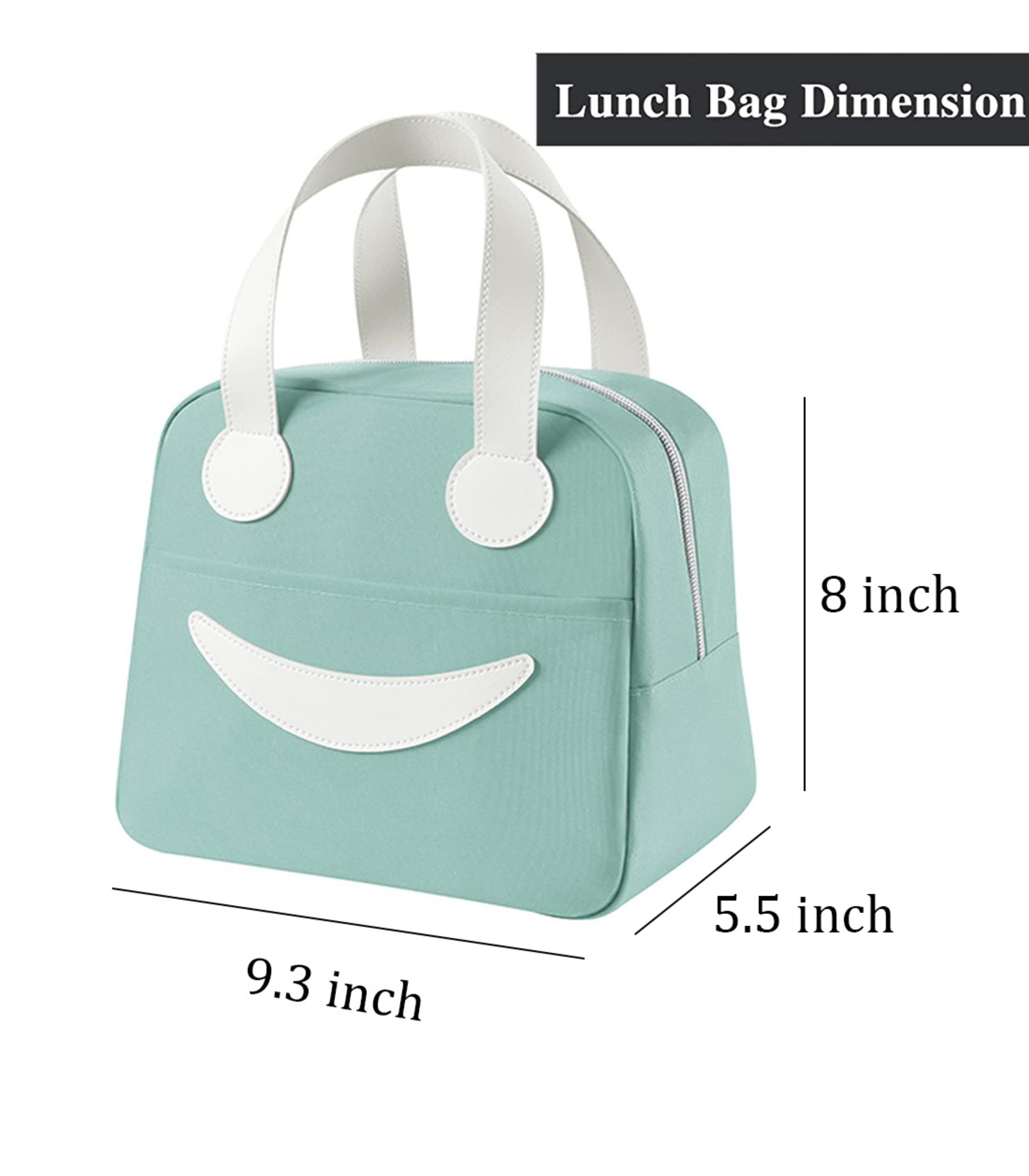 Smiley Insulated Lunch Bag Small