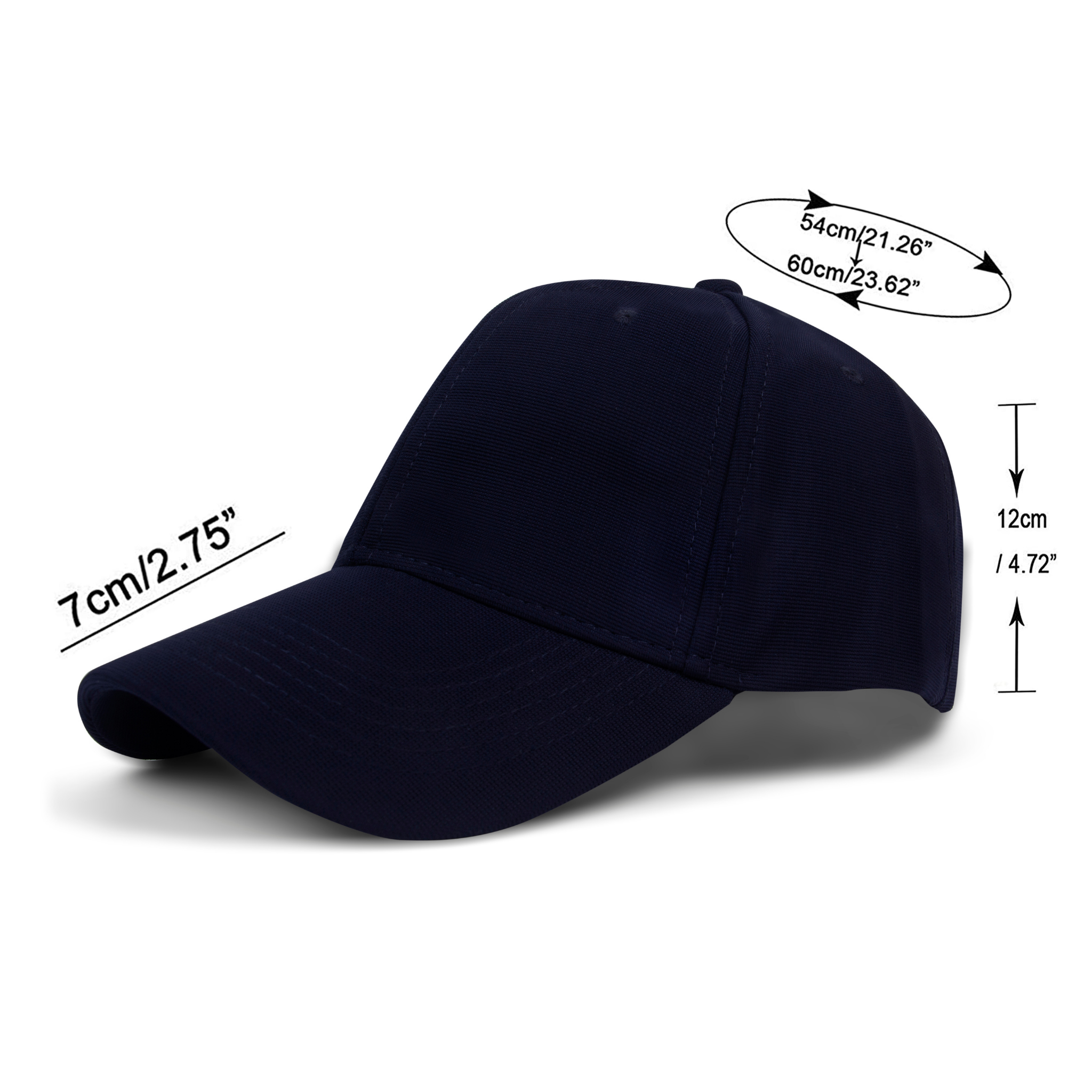 Plain top straight caps