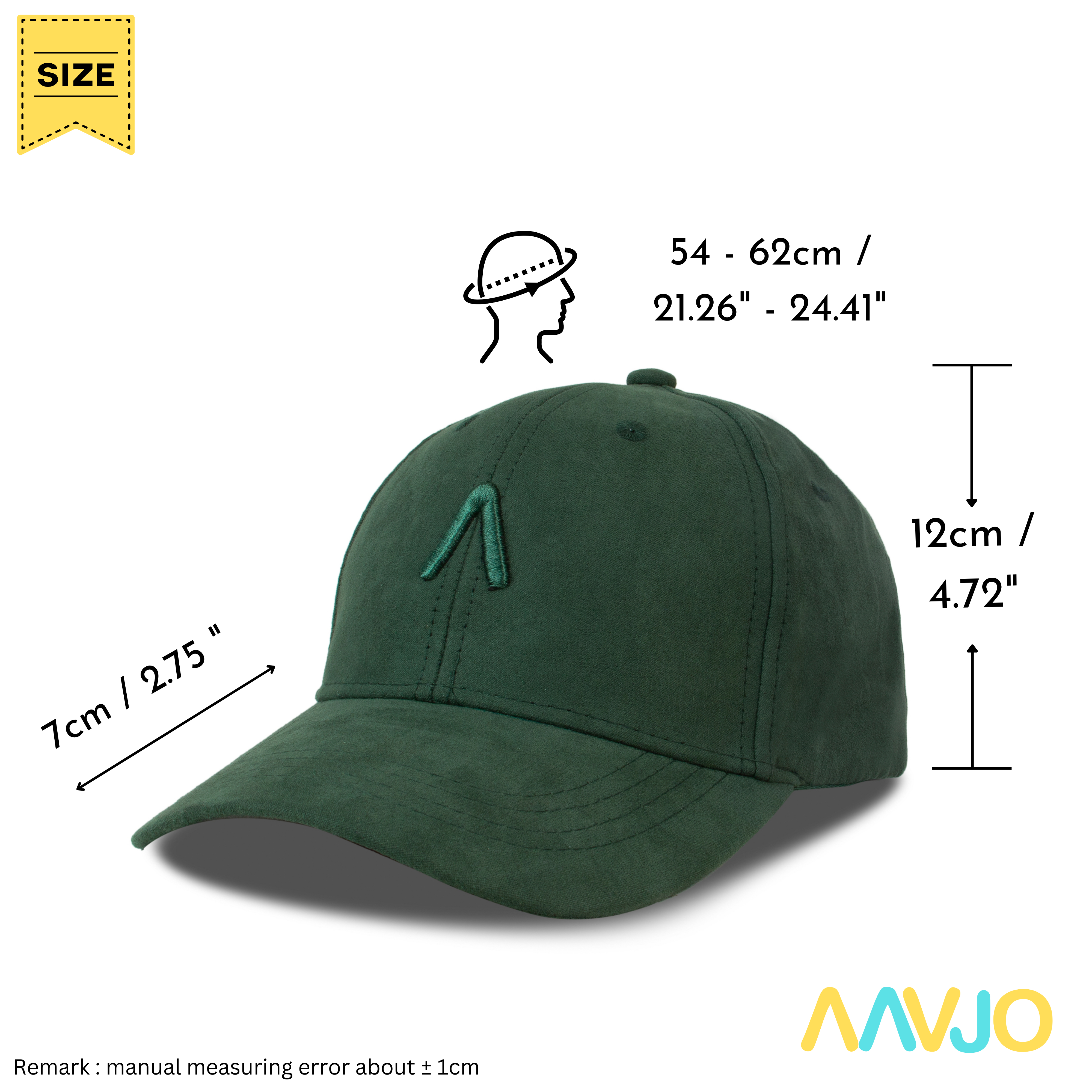 Unisex Faux Suede Premium Baseball Adjustable Cap for Men Women