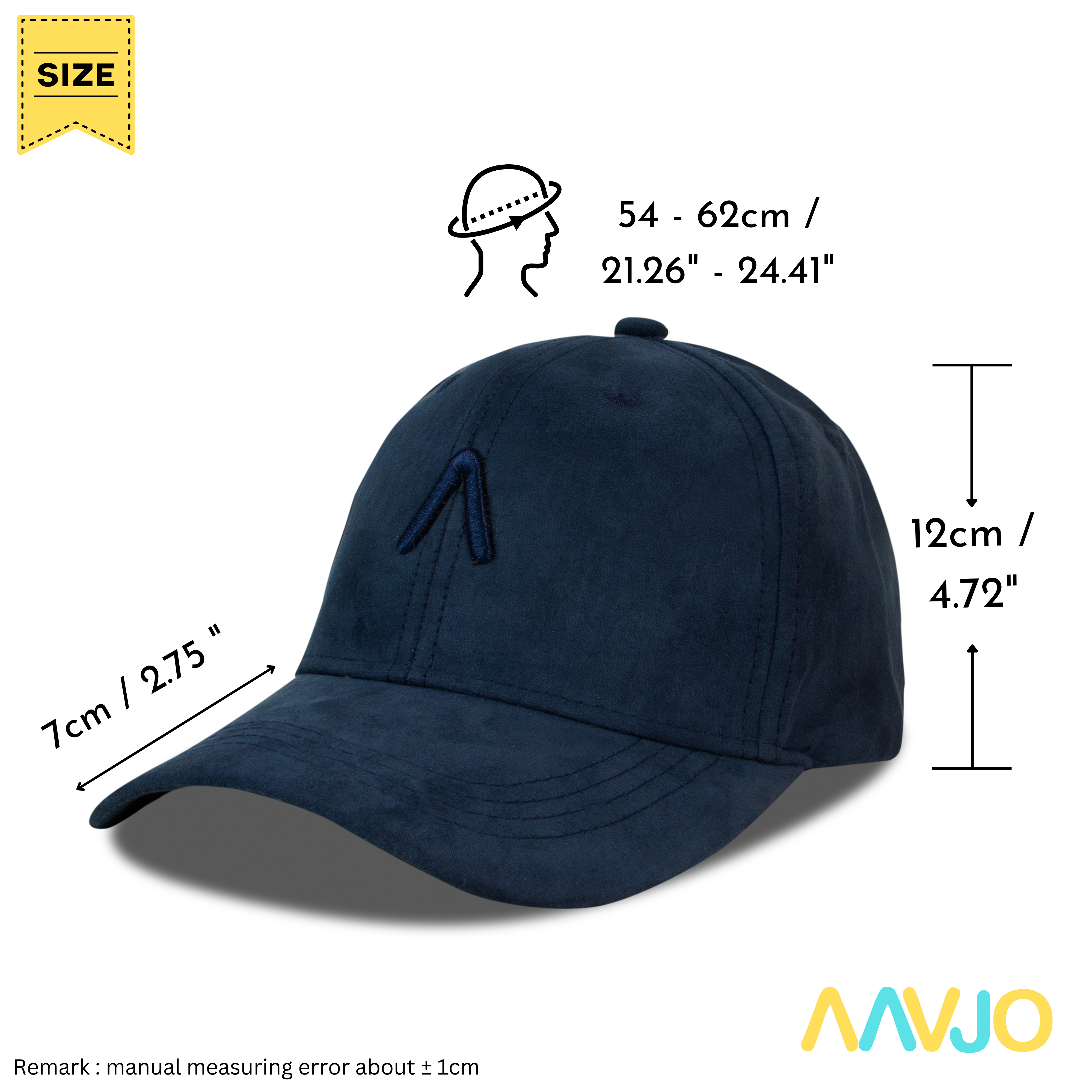 Unisex Faux Suede Premium Baseball Adjustable Cap for Men Women